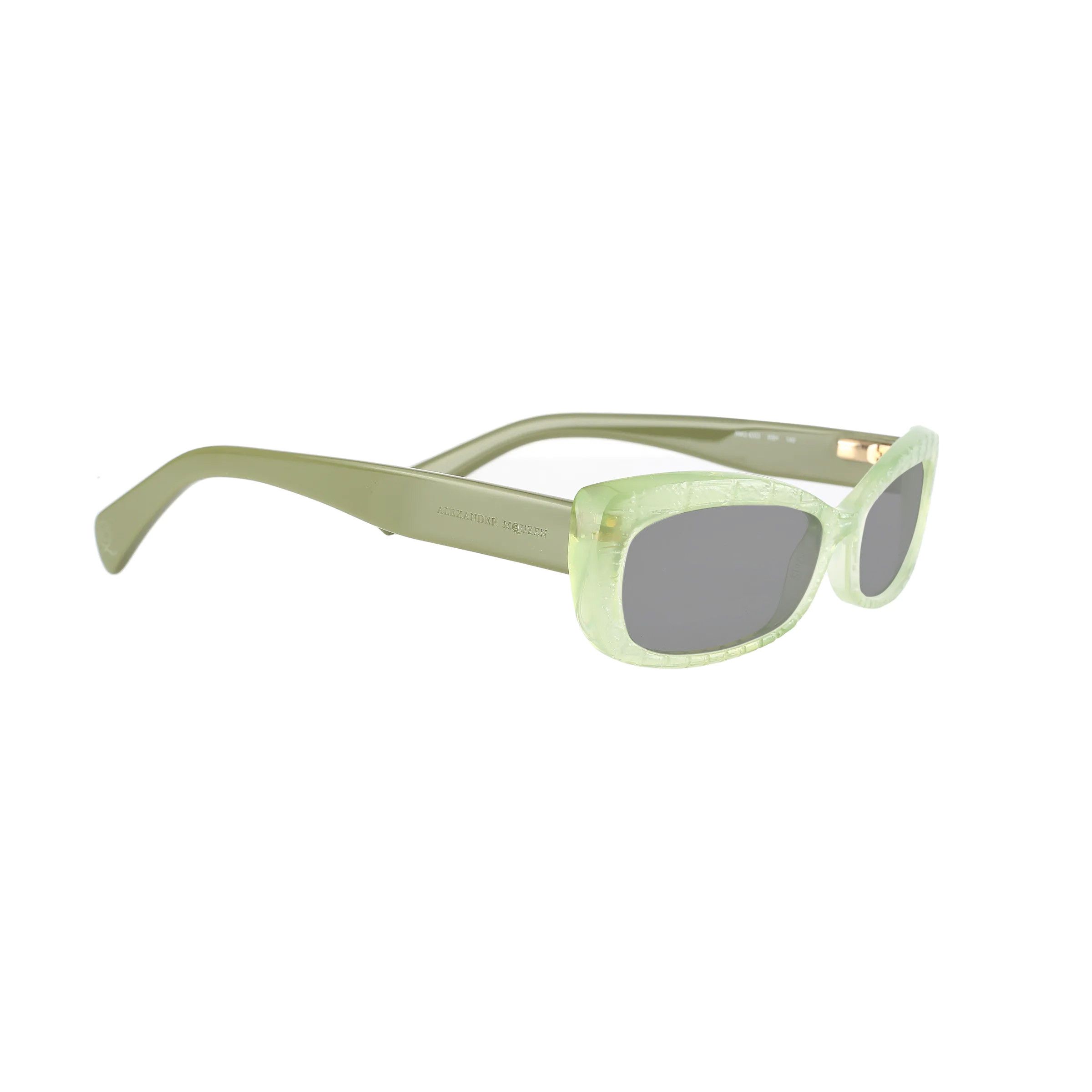 Alexander McQueen Alexander McQueen ’00s Transparent Green Cat Eye Sunglasses Size ONE SIZE - 1 Thumbnail