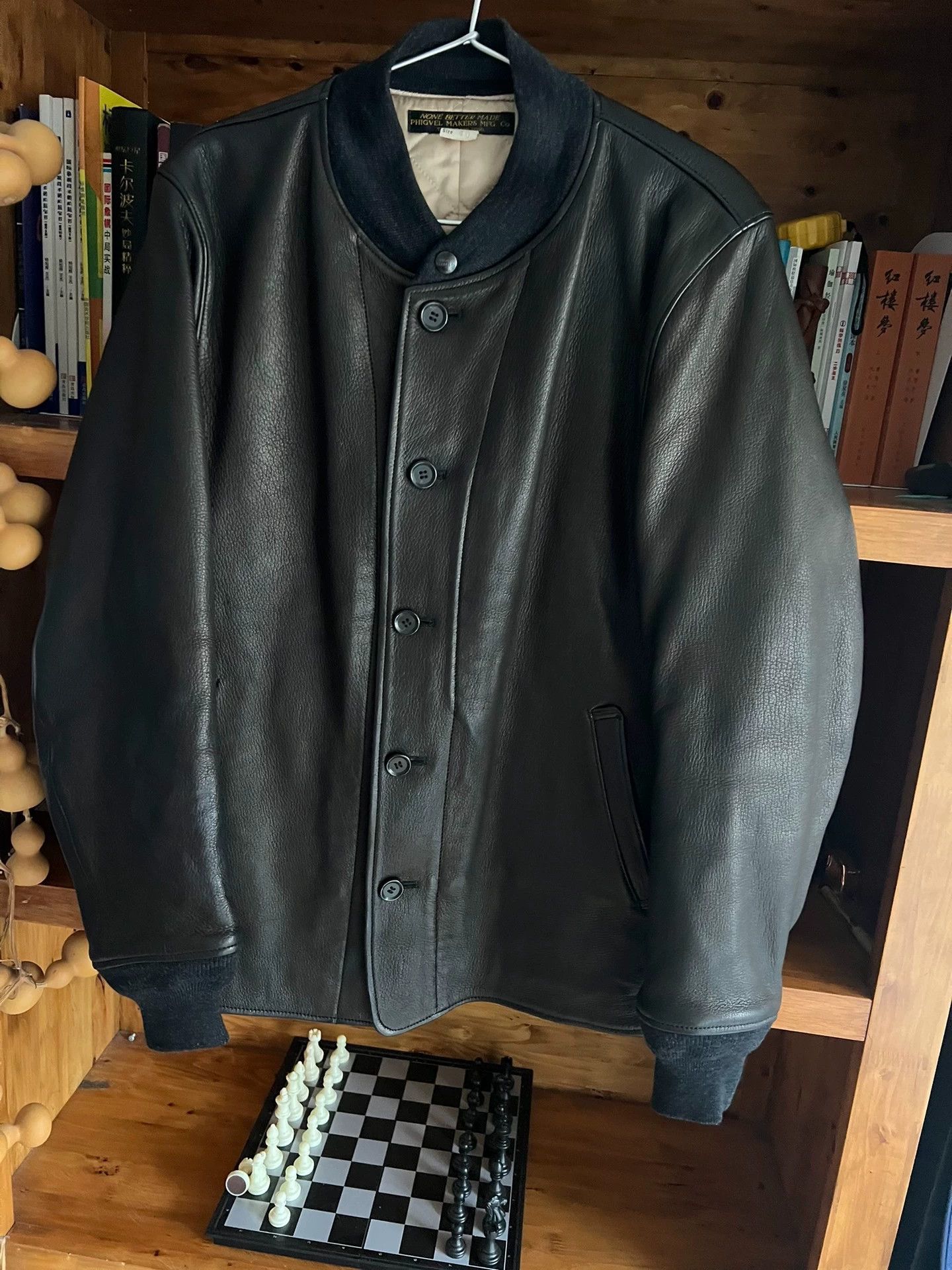 PHIGVEL MAKERS & Co. Phigvel Makers Deerskin Cotton Jacket Carbon Gray 40 Size US S / EU 44-46 / 1 - 3 Thumbnail