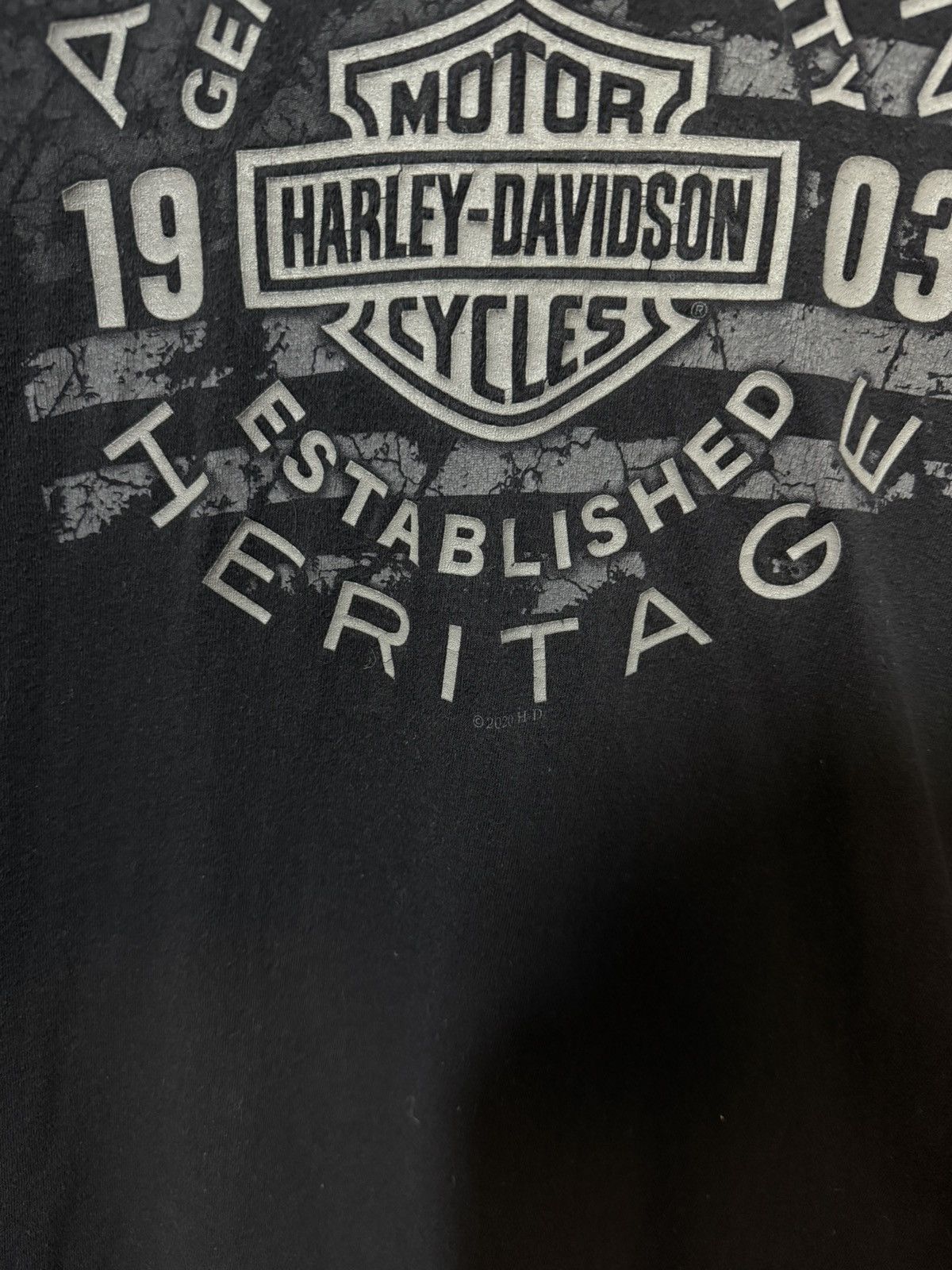 Band Tees × Harley Davidson × Vintage Vintage 2020 Harley Davidson Switzerland T-Shirt Size US XL / EU 56 / 4 - 5 Thumbnail