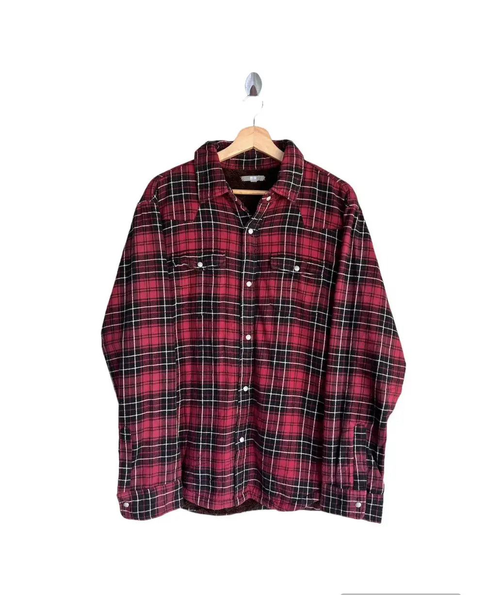 Flannel × Japanese Brand Japanese Brand Uniqlo Plaid Tartan Flannel Shirt Size US XL / EU 56 / 4 - 1 Thumbnail