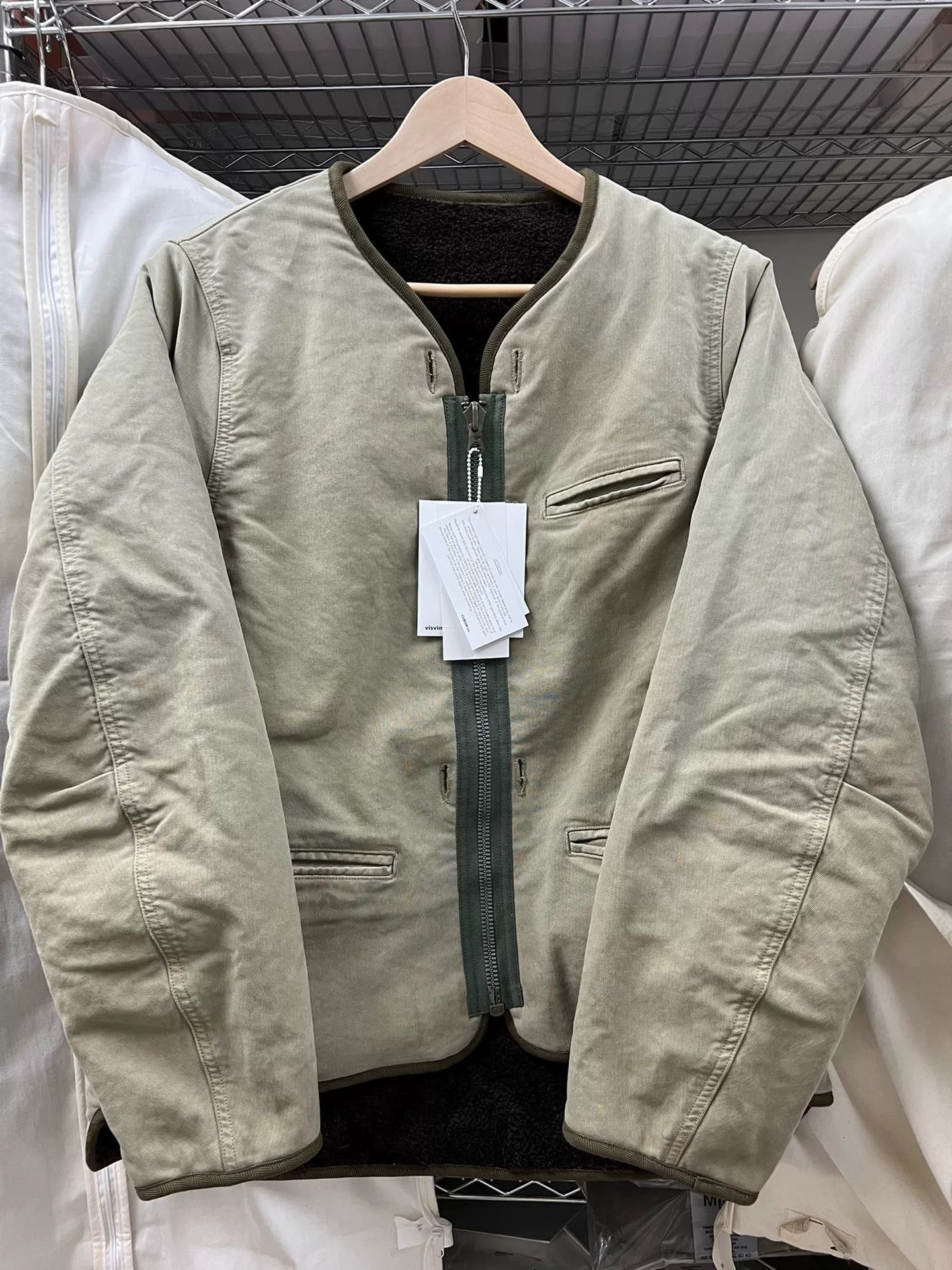 visvim olive liner jacket size 1