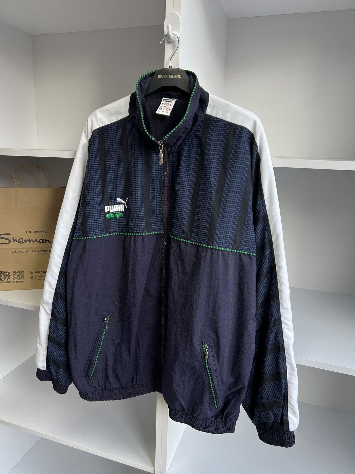 Puma × Vintage Vintage Puma Y2k Streetwear Denim Navy Suit Size US XXL / EU 58 / 5 - 7 Thumbnail