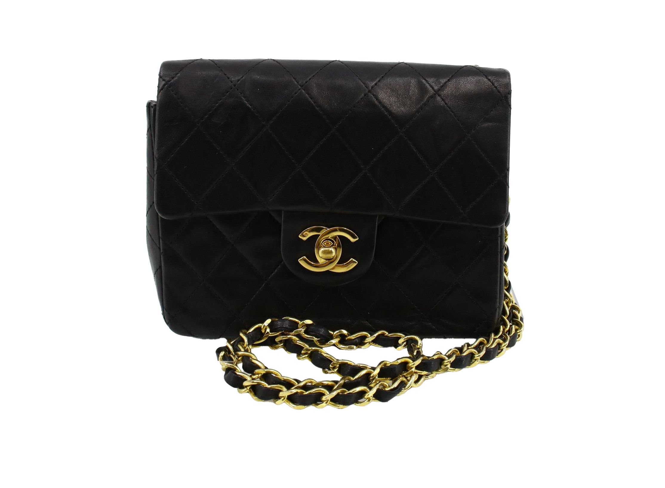 Chanel Chanel Lacquered Metal CC Flap Bag Quilted Lambskin Size ONE SIZE - 1 Thumbnail