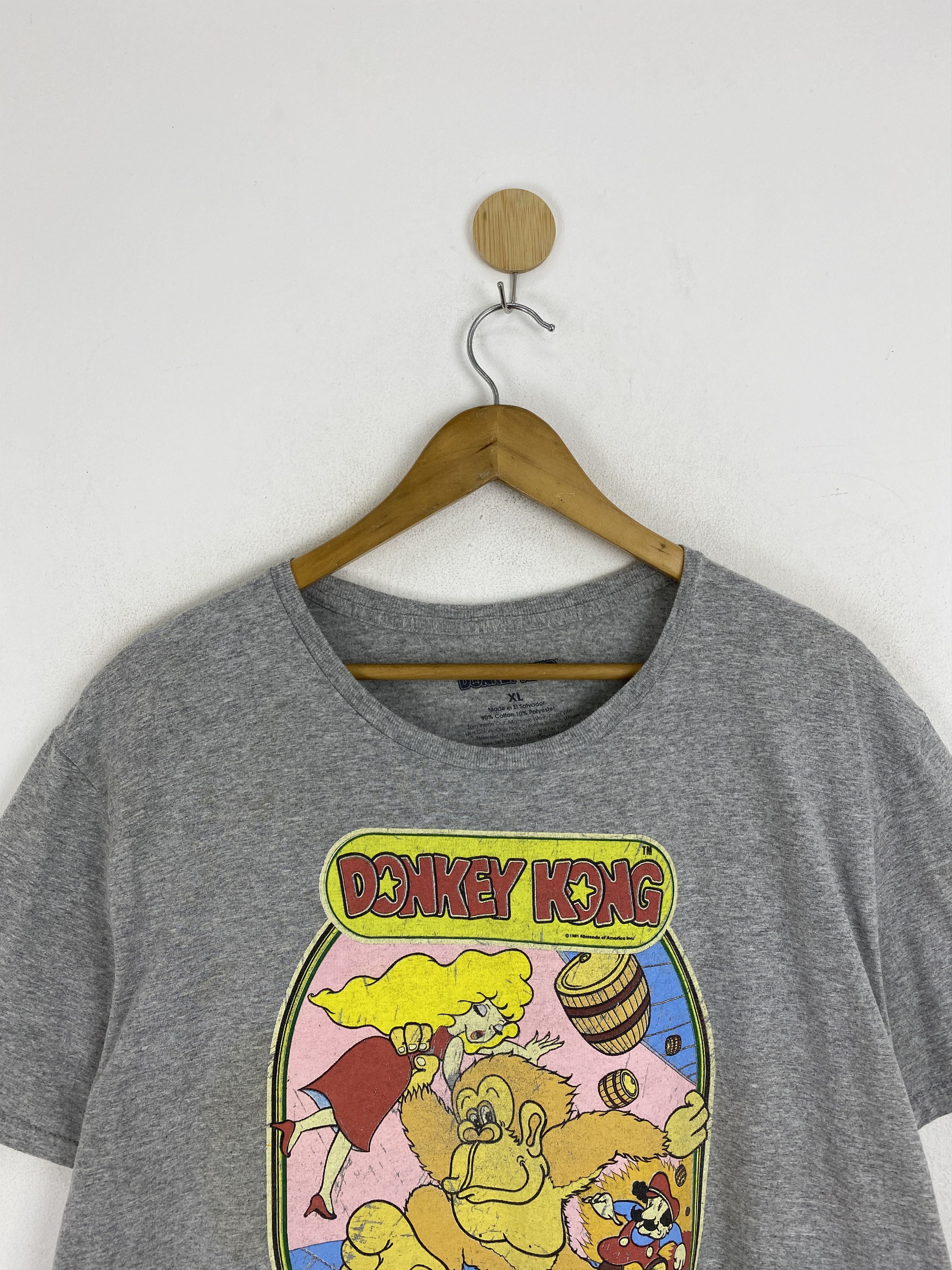 Nintendo × Vintage Vintage 90s Nintendo Donkey Kong Game Printed Tee TA0684 Size US XL / EU 56 / 4 - 2 Thumbnail