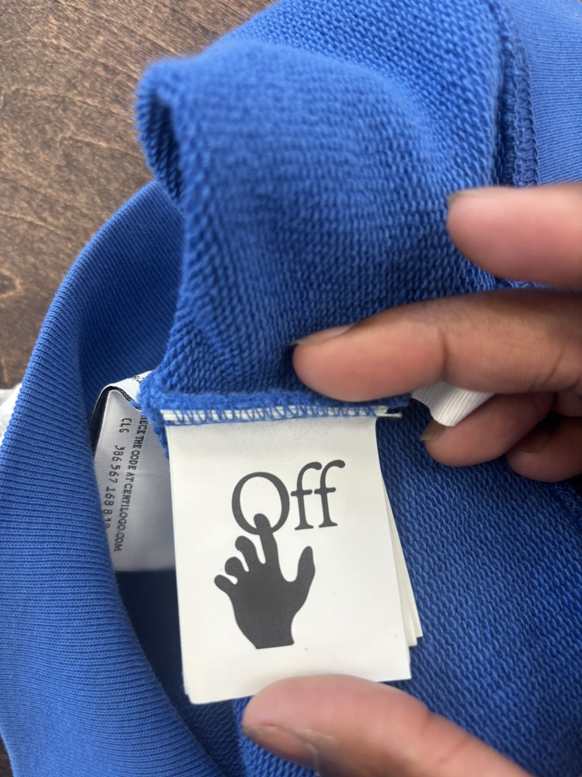 Off-White Off-White x Chicago Cubs Hoodie Blue Size Large Brand New Size US L / EU 52-54 / 3 - 7 Thumbnail