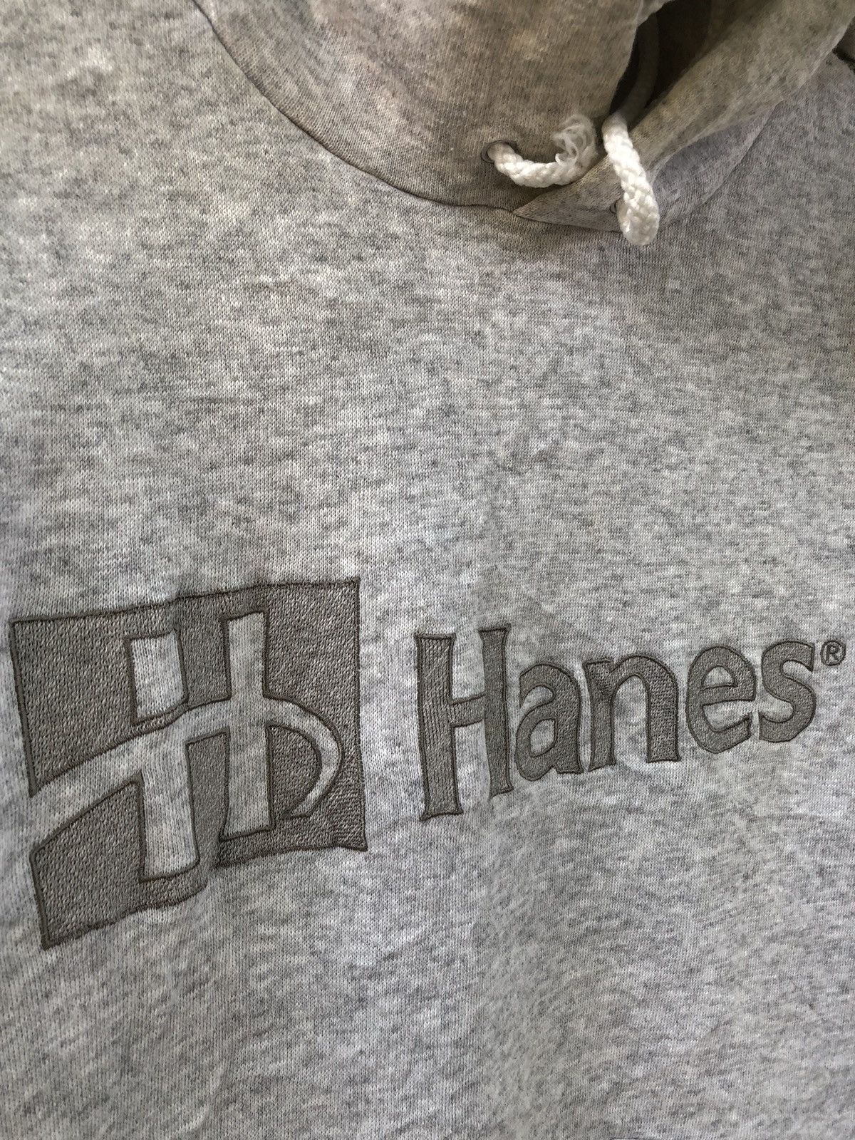 Japanese Brand × Vintage Vintage 5050 Hanes Embroidered Hoodie Sweater Size US L / EU 52-54 / 3 - 7 Thumbnail
