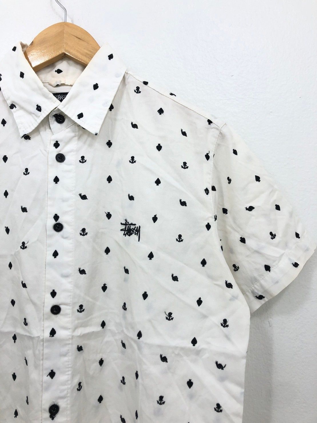 Stussy × Vintage Vintage Stussy shirt Button ups Embroidered BN Size US L / EU 52-54 / 3 - 1 Thumbnail