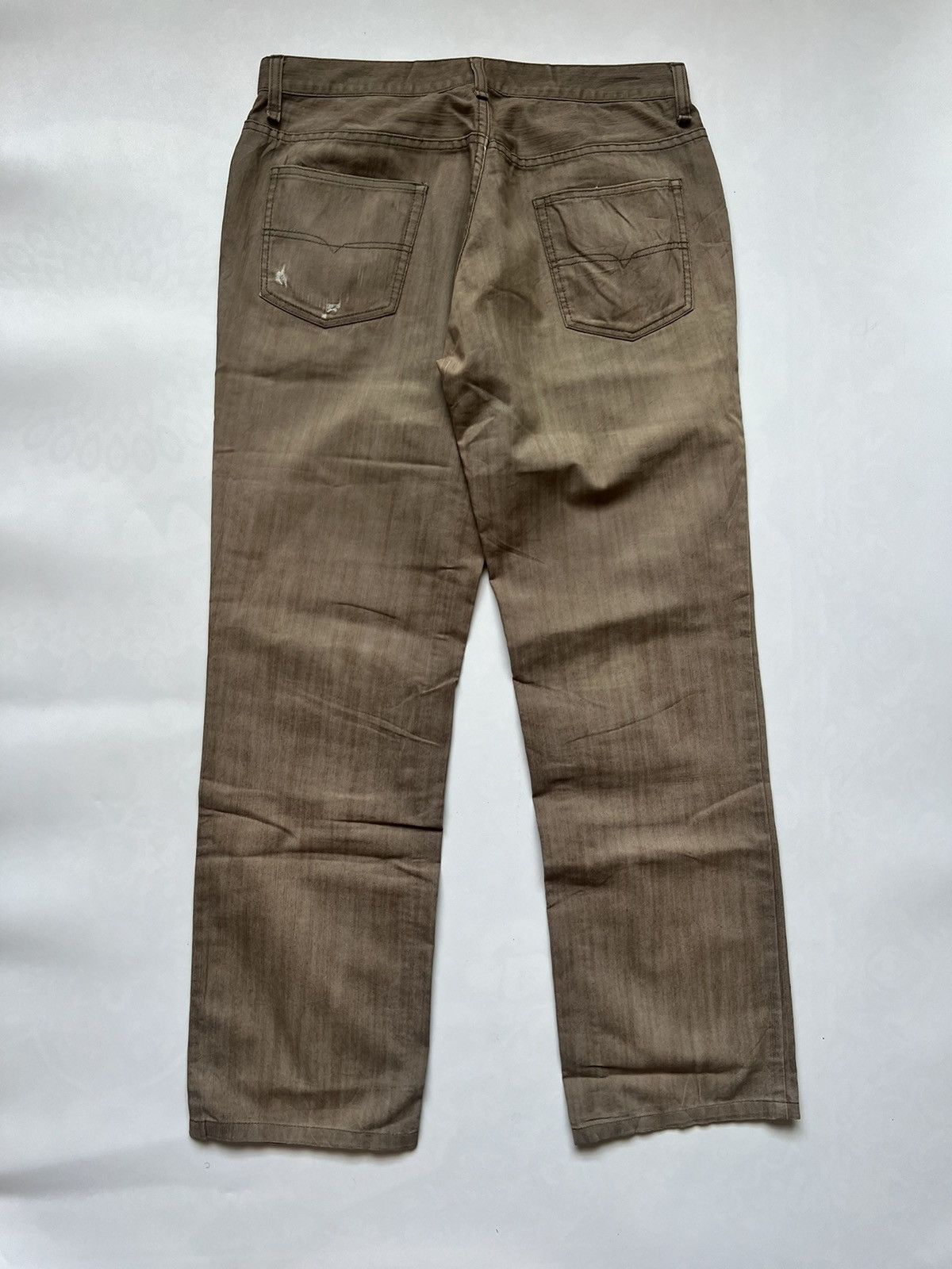 Japanese Brand Klein Plus Homme Desert Sand Flared Denim Size US 33 - 3 Thumbnail