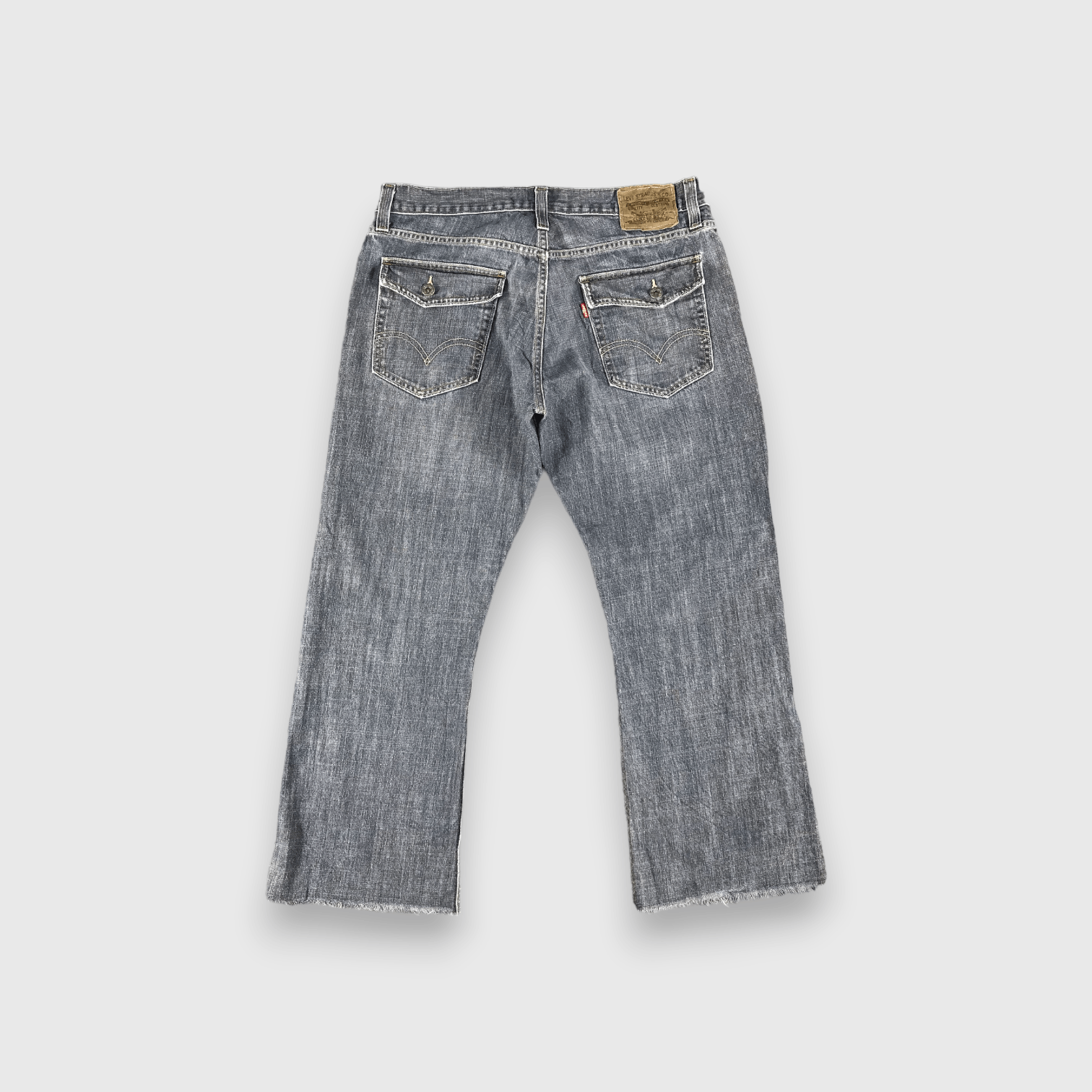 Levi's Vintage Faded Black Levis 527 Flare Jeans-J2307 Size US 34 / EU 50 - 2 Thumbnail