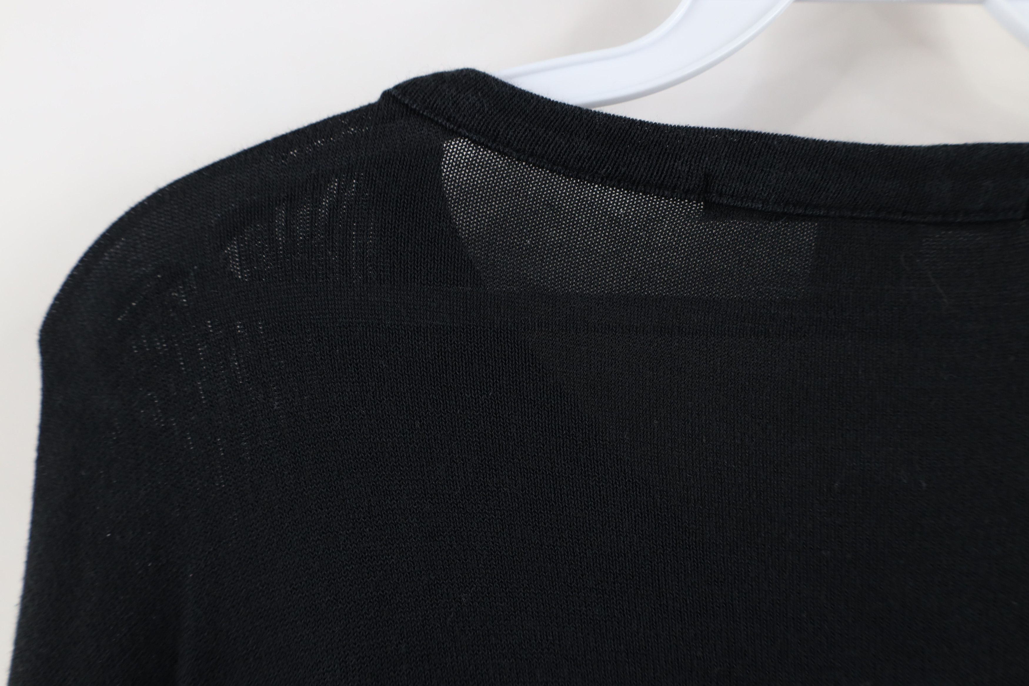 Vintage Vintage 90s Streetwear Lightweight Ribbed Knit Sweater Black Size US XL / EU 56 / 4 - 10 Thumbnail