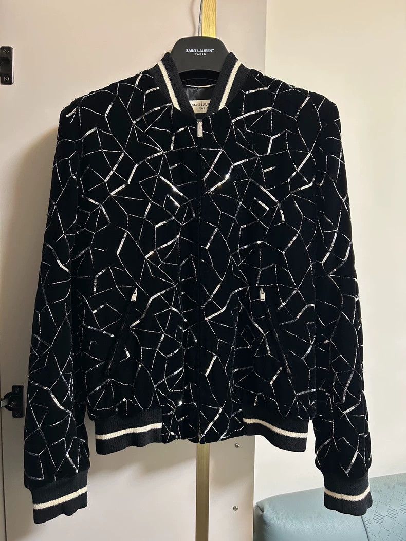 Saint Laurent Paris Saint Laurent Paris 19 FW runway sequined beaded tube embel Size US S / EU 44-46 / 1 - 1 Thumbnail