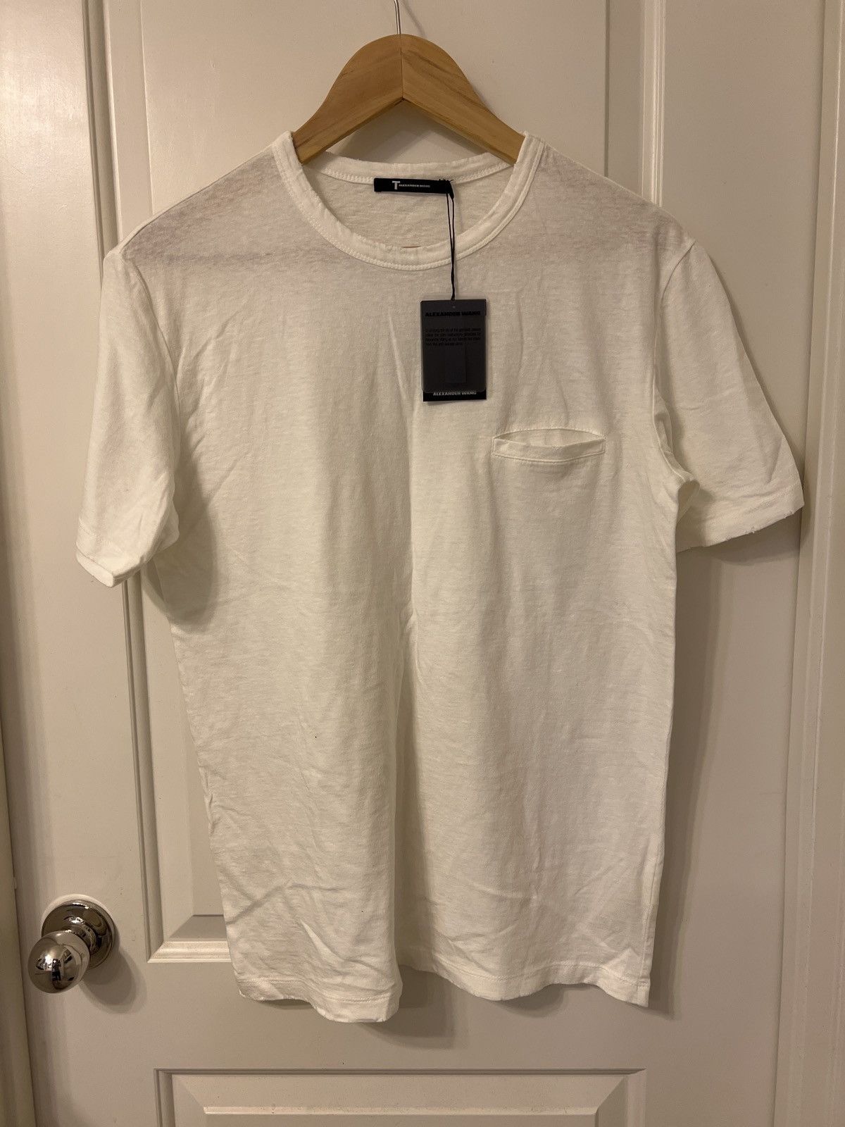 Alexander Wang × T by Alexander Wang T by Alexander Wang sz XS Distressed Slub Cotton Jersey Size US XS / EU 42 / 0 - 1 Thumbnail