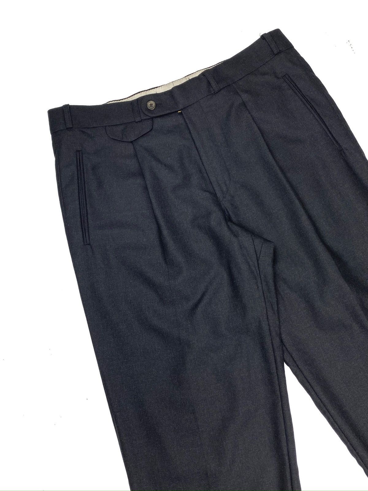 Ermenegildo Zegna ERMENEGILDO ZEGNA MENS CLASSIC DRESS PANTS WOOL TROUSERS Size US 34 / EU 50 - 3 Thumbnail
