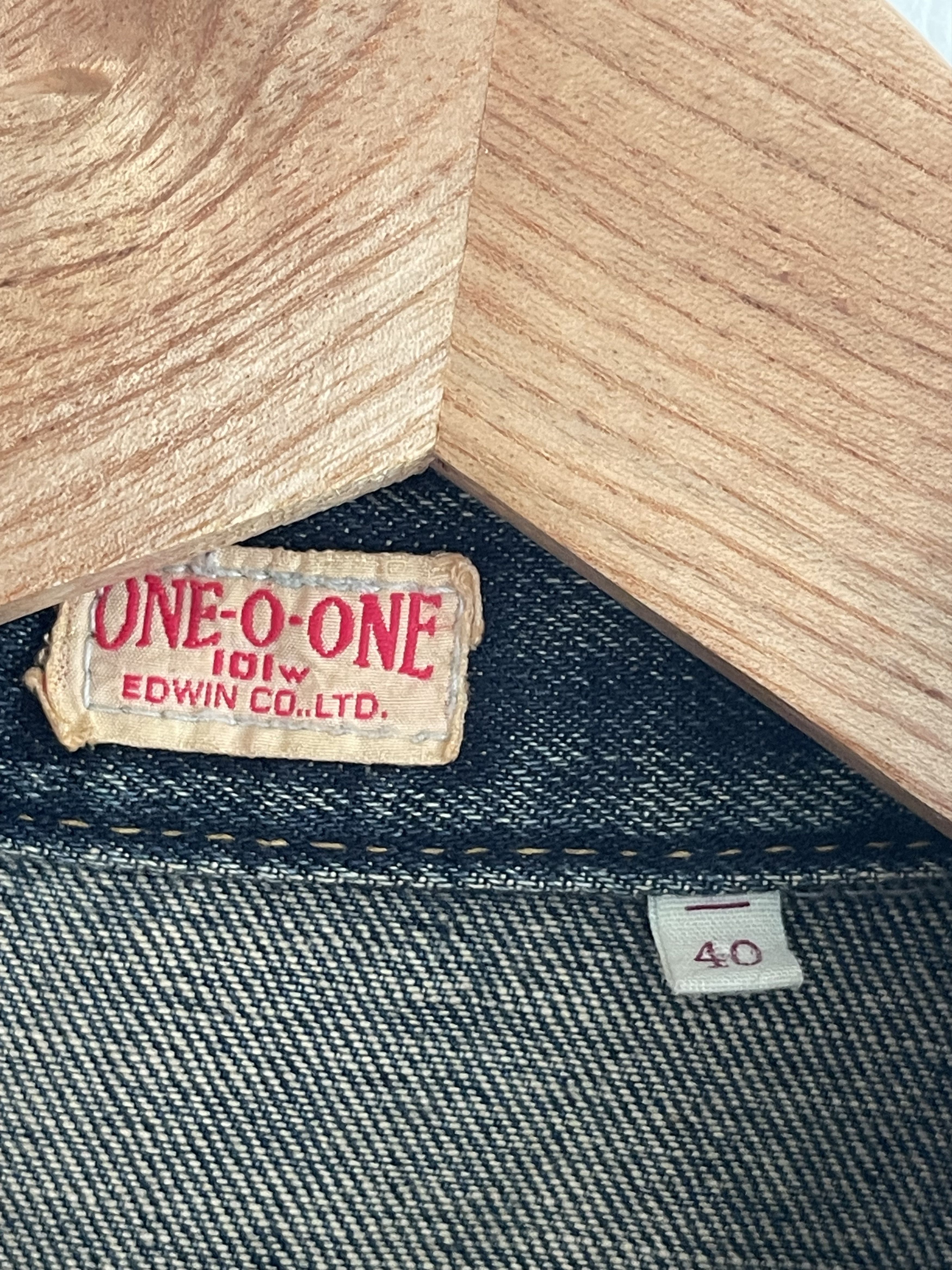 Edwin Vintage Edwin one O one denim Jacket Size US L / EU 52-54 / 3 - 3 Thumbnail