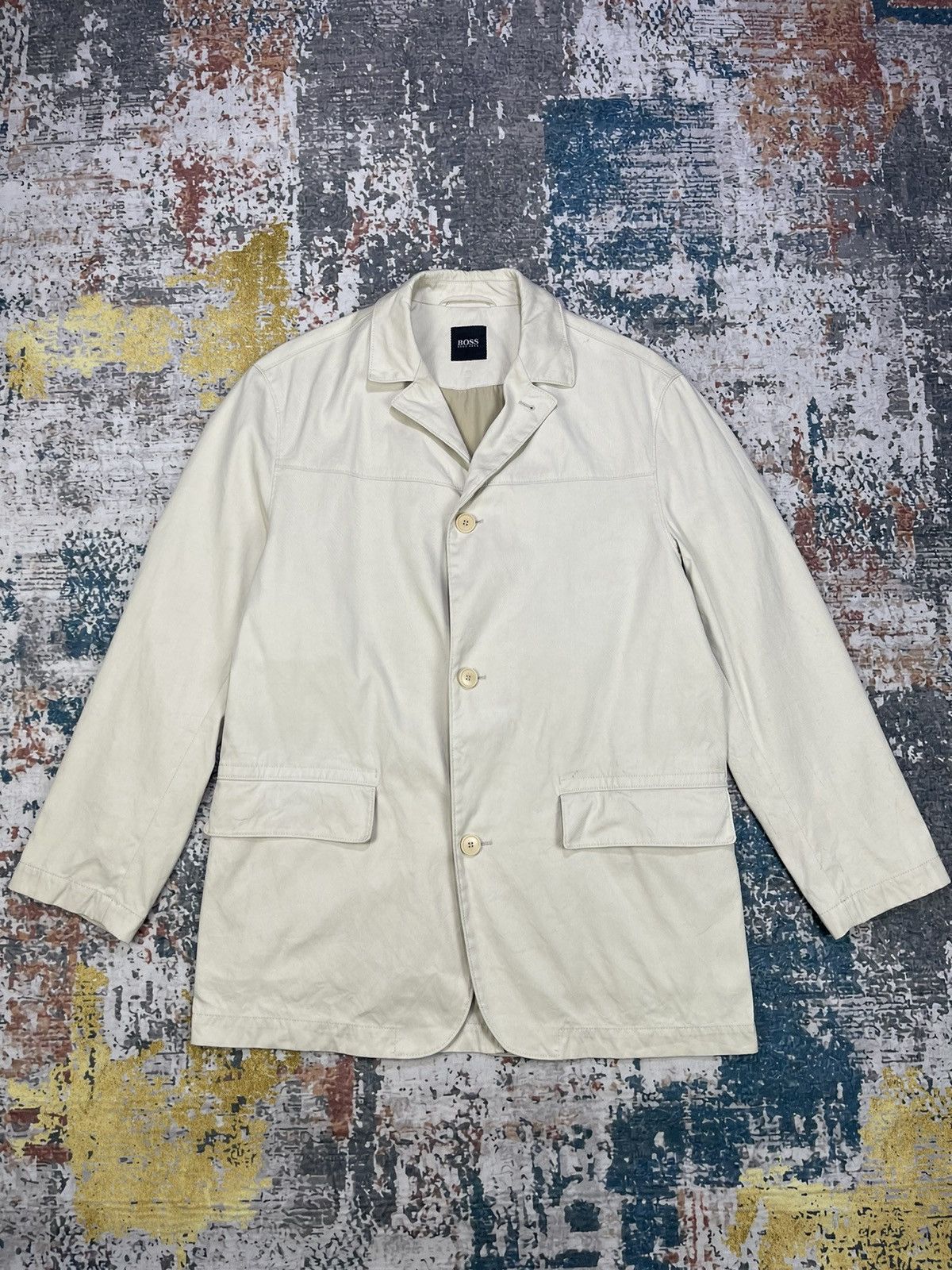 Hugo Boss HUGO BOSS COTTON CASUAL BLAZER JACKET Size US M / EU 48-50 / 2 - 1 Thumbnail