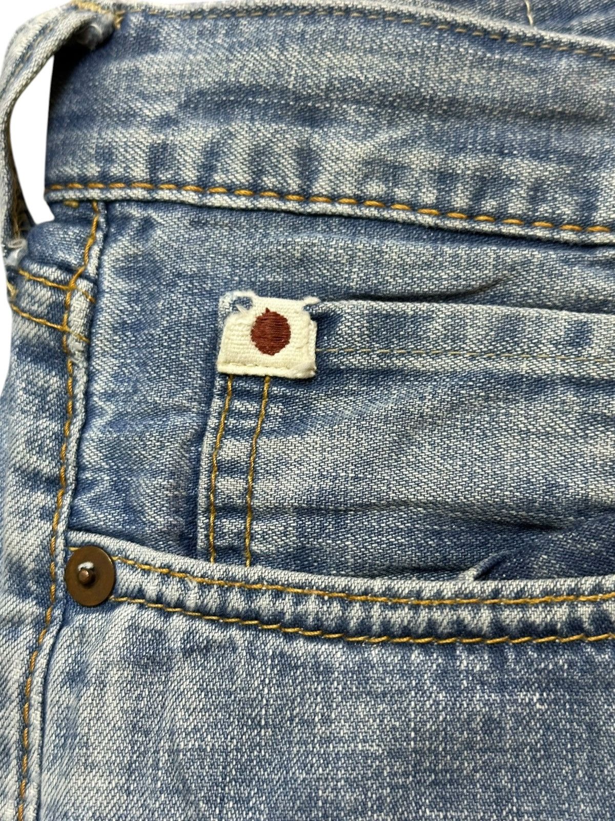 45rpm Vintage 45rpm Faded Grunge Straight Fit Distressed Denim Size US 30 / EU 46 - 6 Thumbnail