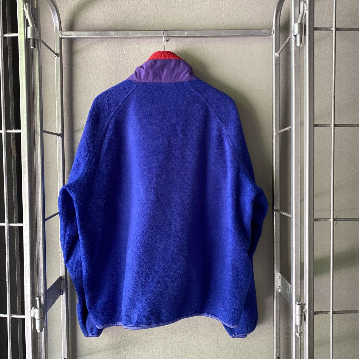 Designer × Woolrich Woolen Mills Woolrich Blue Fleece Jacket with Red Trim Size US L / EU 52-54 / 3 - 4 Thumbnail