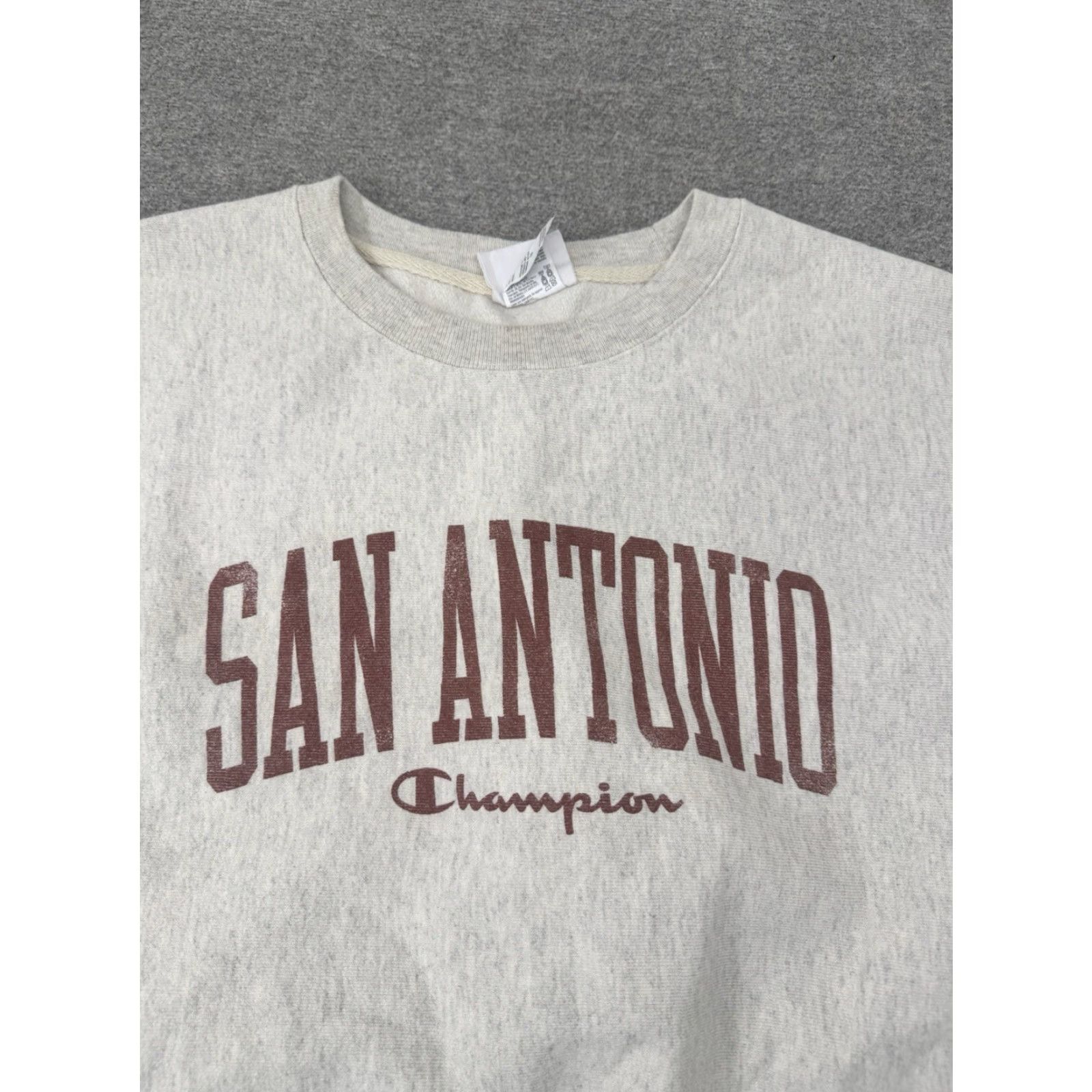 Champion VINTAGE Champion Reverse Weave Sweatshirt Mens XL Pullover San Antonio Gray Graphic Print Crewneck Size US XL / EU 56 / 4 - 2 Thumbnail