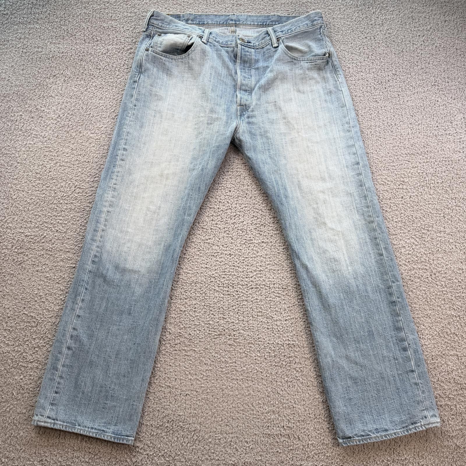 Levi's Levis 514 Straight Leg Jeans Light Wash Mens 38x30 Size US 38 / EU 54 - 1 Thumbnail