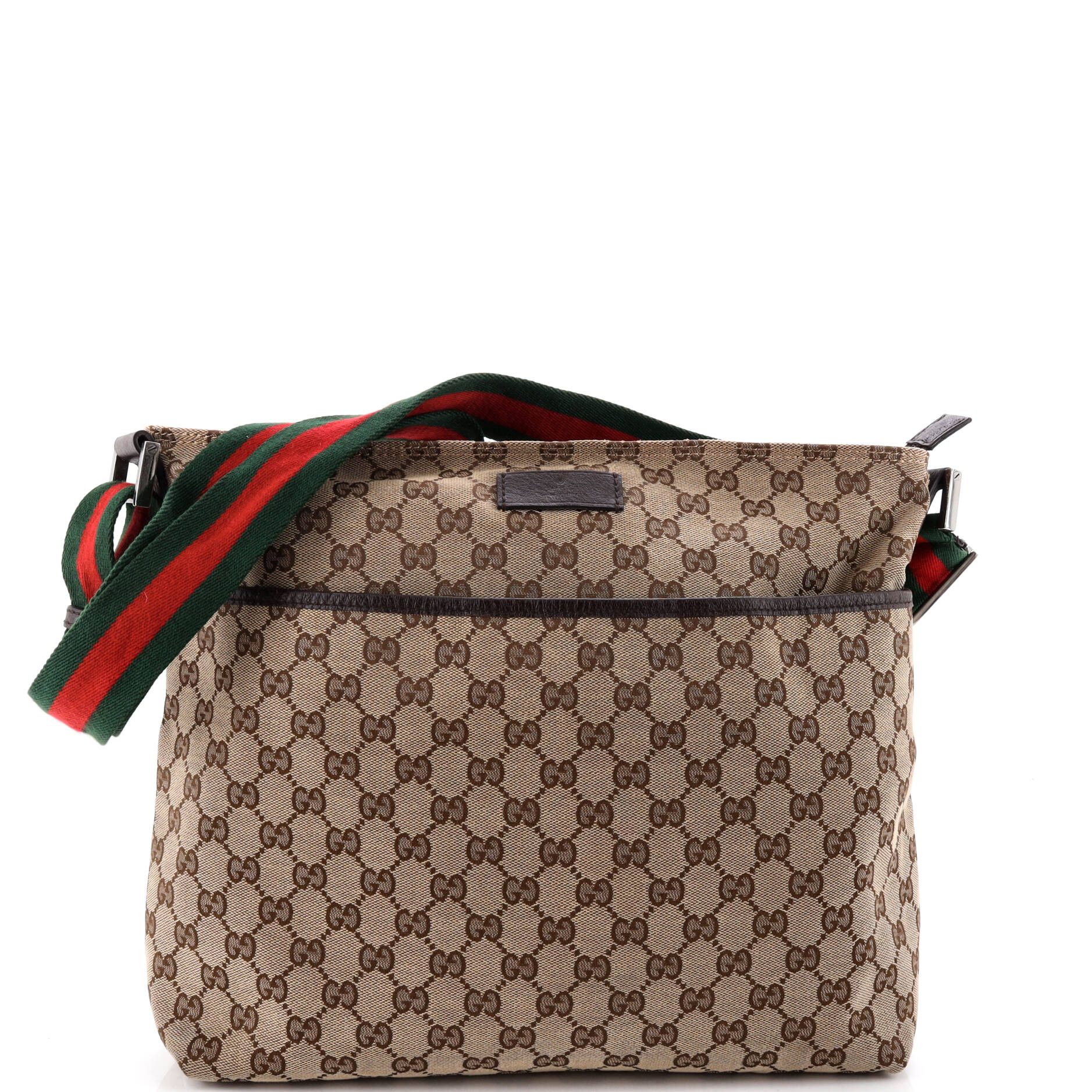 Gucci Front Pocket Web Messenger Size ONE SIZE - 1 Thumbnail