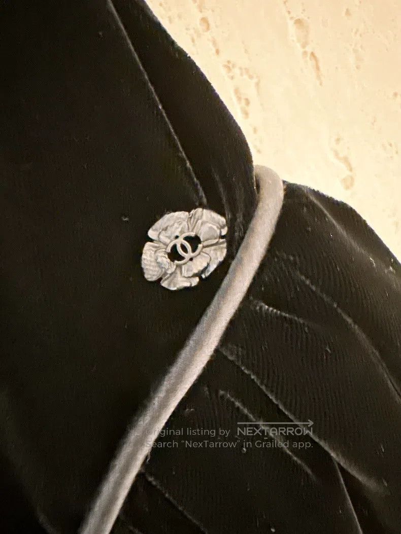 Chanel Chanel 22C Early Spring Vacation Black Velvet Bra Dress Size XXS / US 00 / IT 34 - 4 Thumbnail