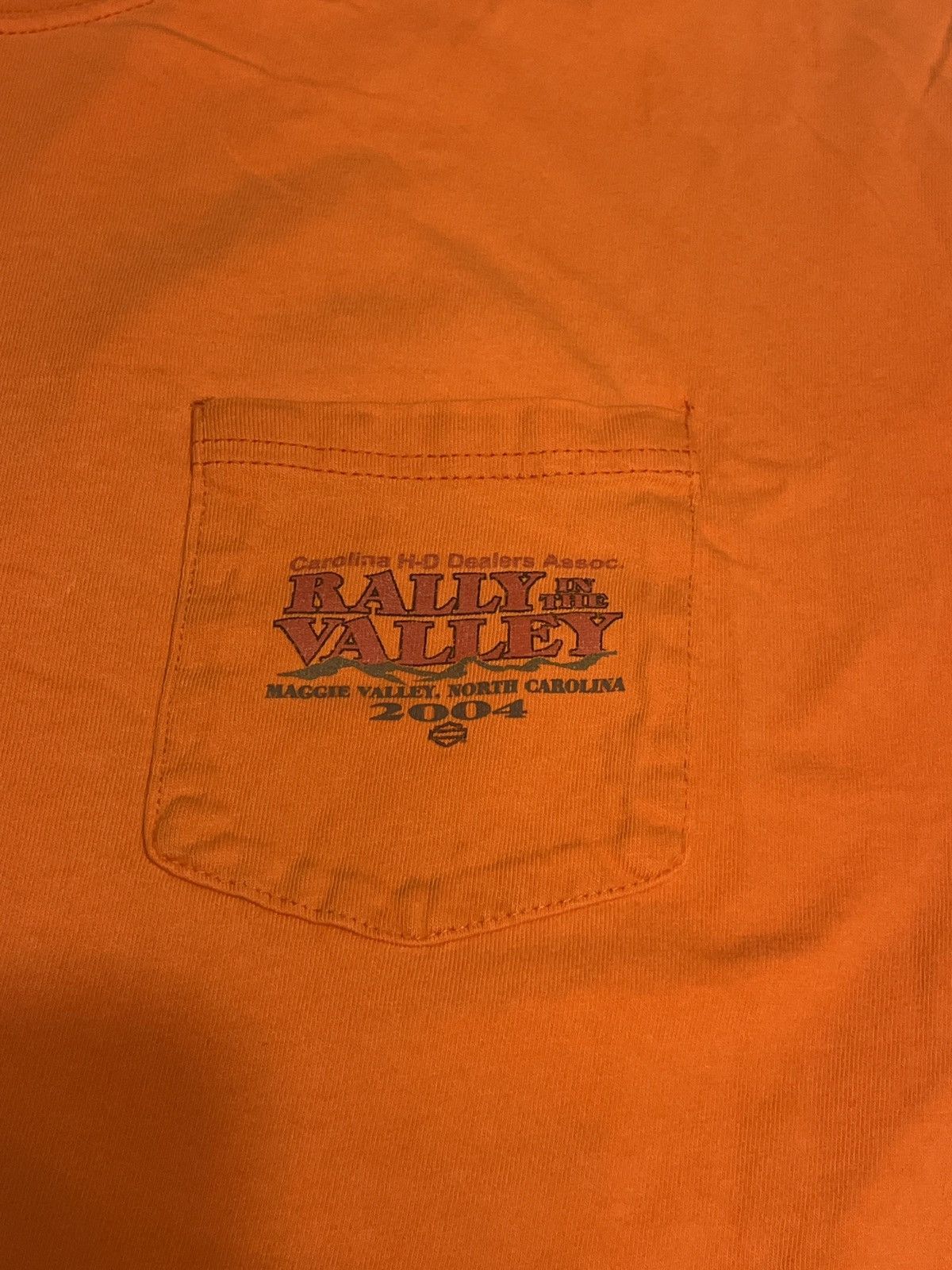 Harley Davidson × Vintage Vtg distressed Harley Davidson pocket t Size US XL / EU 56 / 4 - 5 Thumbnail
