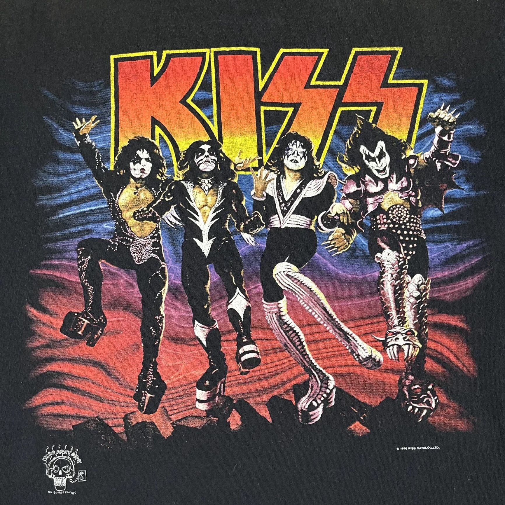 Vintage VINTAGE KISS Graphic Tee Shirt Mens L Black 90s Concert Tour Size US L / EU 52-54 / 3 - 3 Thumbnail