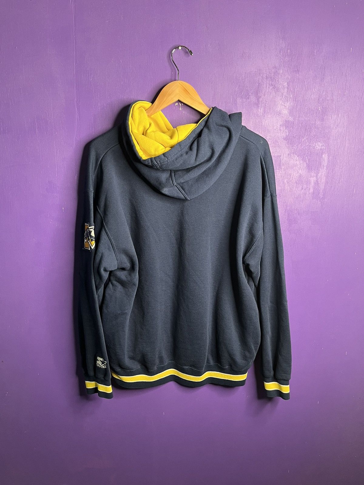 Starter × Vintage Vintage 90s Starter Michigan wolverines script logo hoodie Size US L / EU 52-54 / 3 - 2 Thumbnail