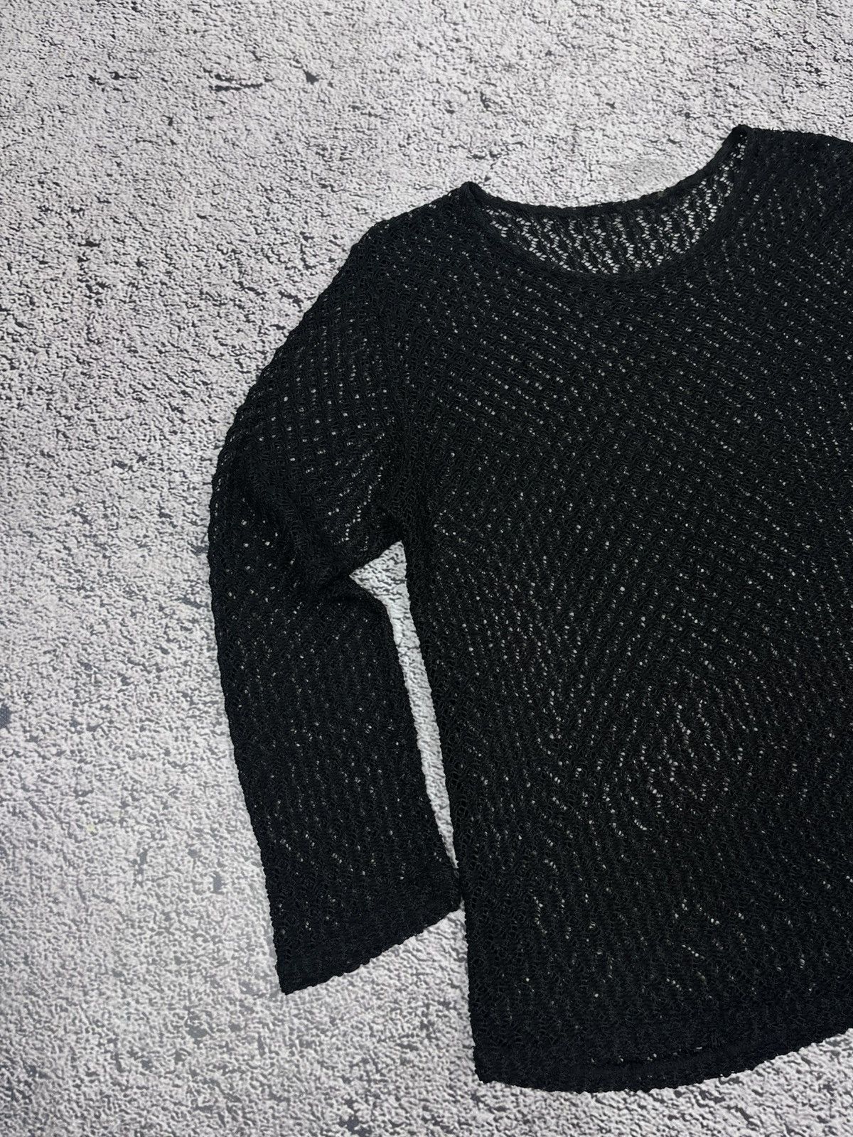 Japanese Brand Vintage Gothic Mesh LongSleeve Top AvantGarde size M Size M / US 6-8 / IT 42-44 - 2 Thumbnail