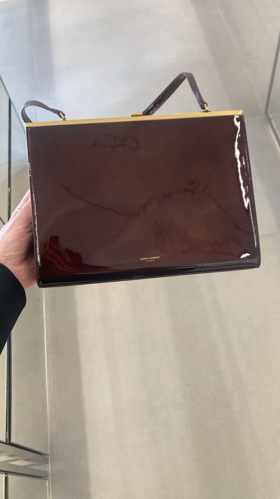 Saint Laurent Paris o1bcso1str1225 Size:OS/Le Anne-Marie in Dark Brown Size ONE SIZE - 2 Thumbnail
