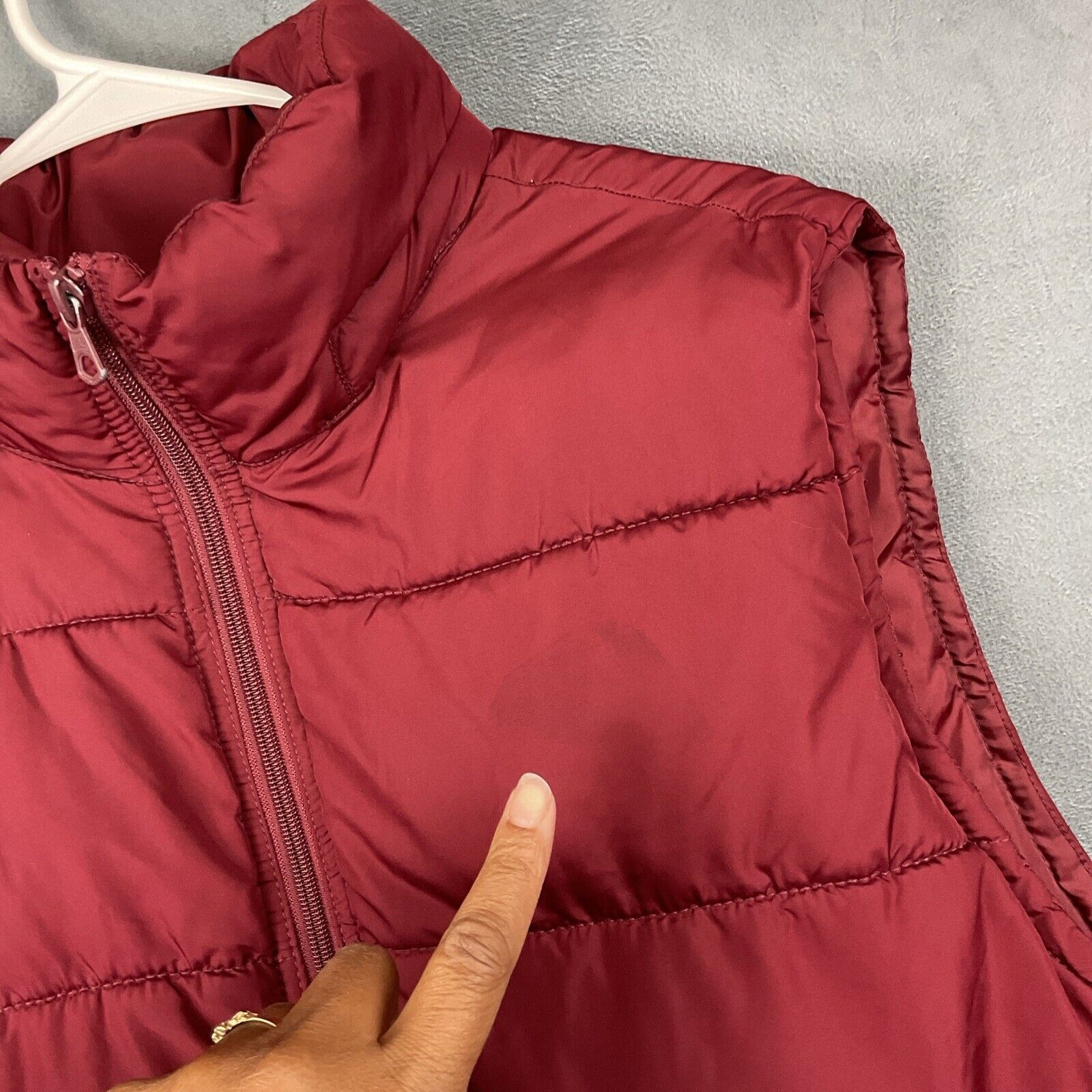 Gap Vintage Gap Puffer Vest Mens Large Burgandy Quilted Full Zip Size US L / EU 52-54 / 3 - 3 Thumbnail