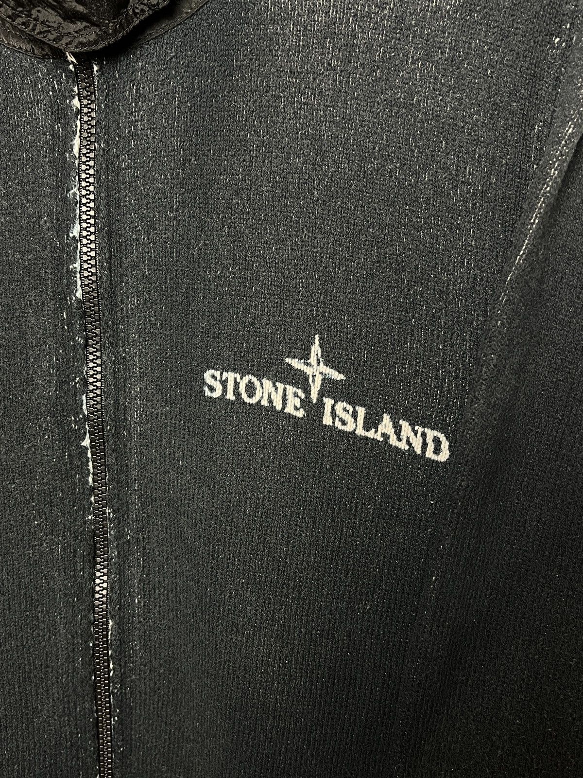 Stone Island stone island y2k navy cotton hoodie shimmer nylon hood Size US M / EU 48-50 / 2 - 4 Thumbnail