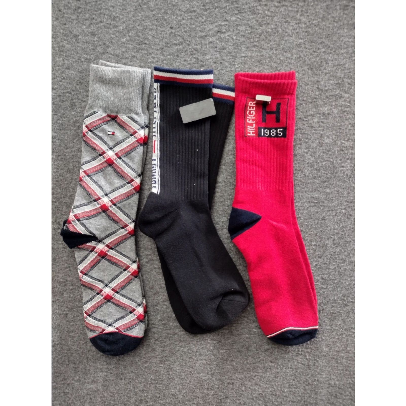 Tommy Hilfiger Tommy Hilfiger Socks Men's Dress Socks Multicolor 8 Pack Mid Calf Logo All Seasons Socks Mens 8 Multicolor Dress Socks Tommy Hilfiger Pack Socks Size ONE SIZE - 2 Thumbnail