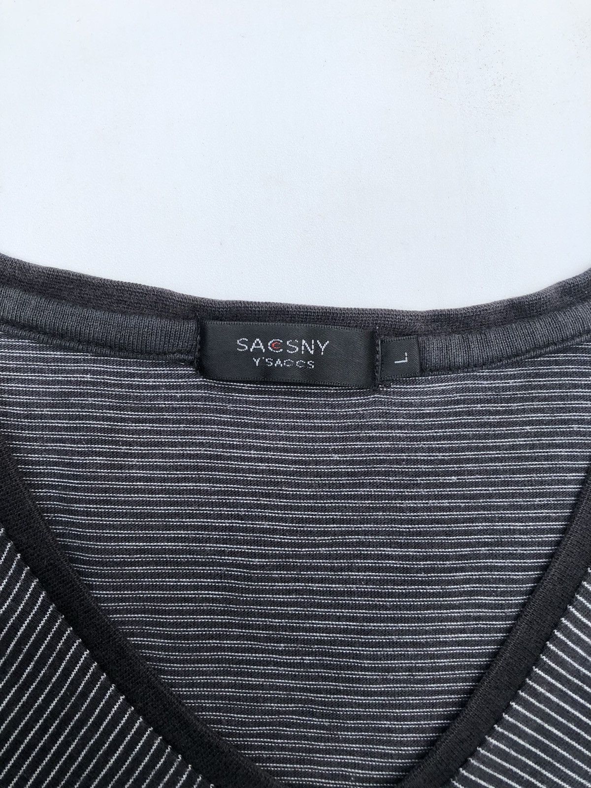 Yohji Yamamoto Vintage SacsnyYsaccs Patchwork by Yohji Yamamoto Stripe Size US L / EU 52-54 / 3 - 5 Thumbnail