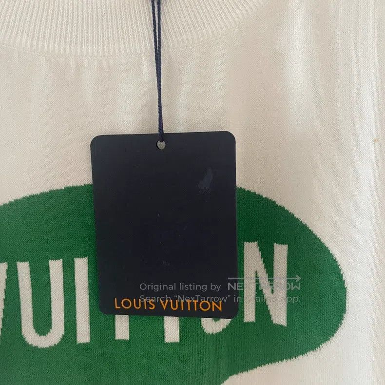 Louis Vuitton Louis Vuitton White green monogram printed short sleeve Size US XL / EU 56 / 4 - 3 Thumbnail