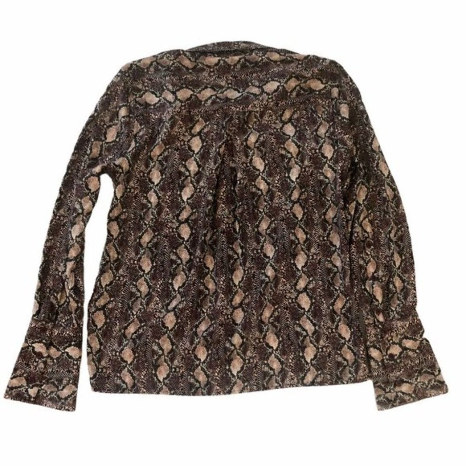 Equipment Equipment Huntley Snake-Print Button-Front Shirt Size S / US 4 / IT 40 - 4 Thumbnail