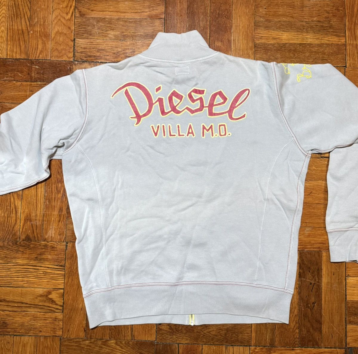 Diesel Vintage 90s Diesel Zip-Up Sweatshirt Size US L / EU 52-54 / 3 - 2 Thumbnail