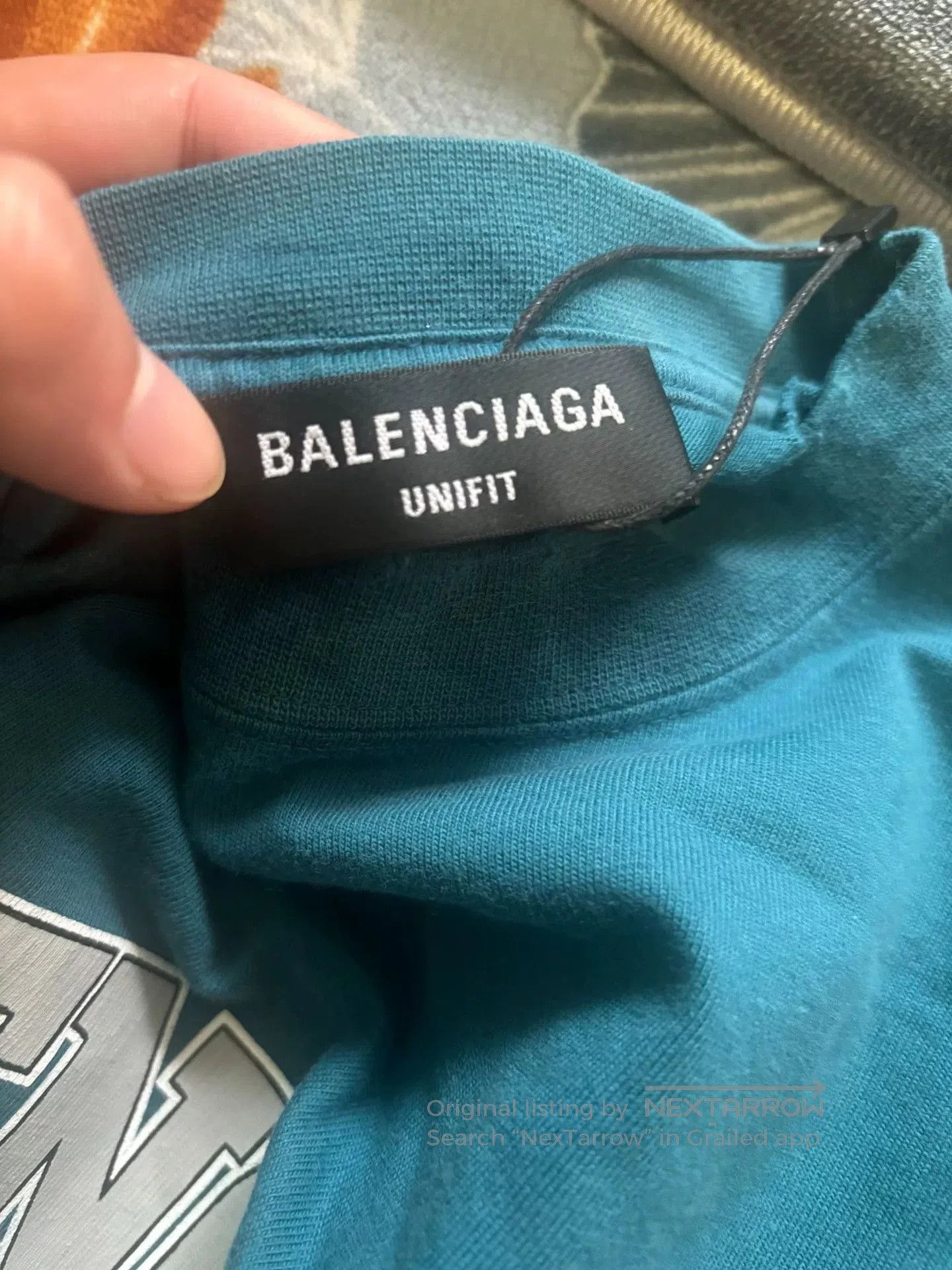 Balenciaga balenciaga men's long sleeve t-shirt in blue. Size US XL / EU 56 / 4 - 3 Thumbnail