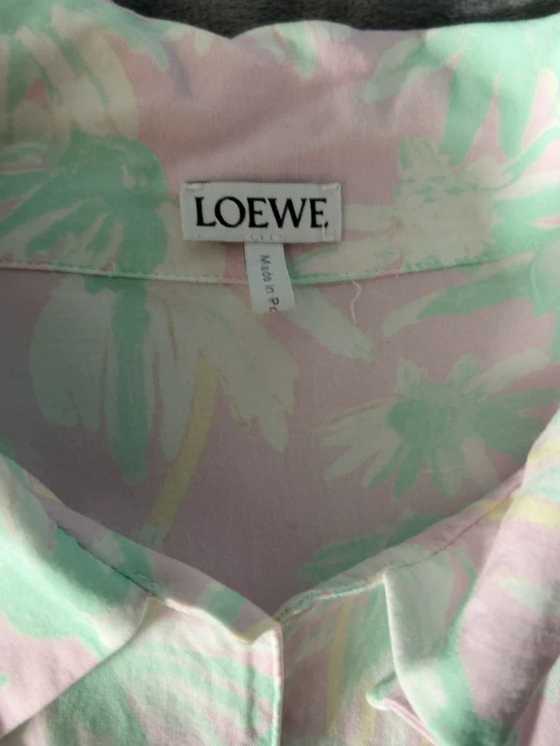 Loewe LOEWE Short-sleeved shirt with Cuban collar for men Size US S / EU 44-46 / 1 - 2 Thumbnail