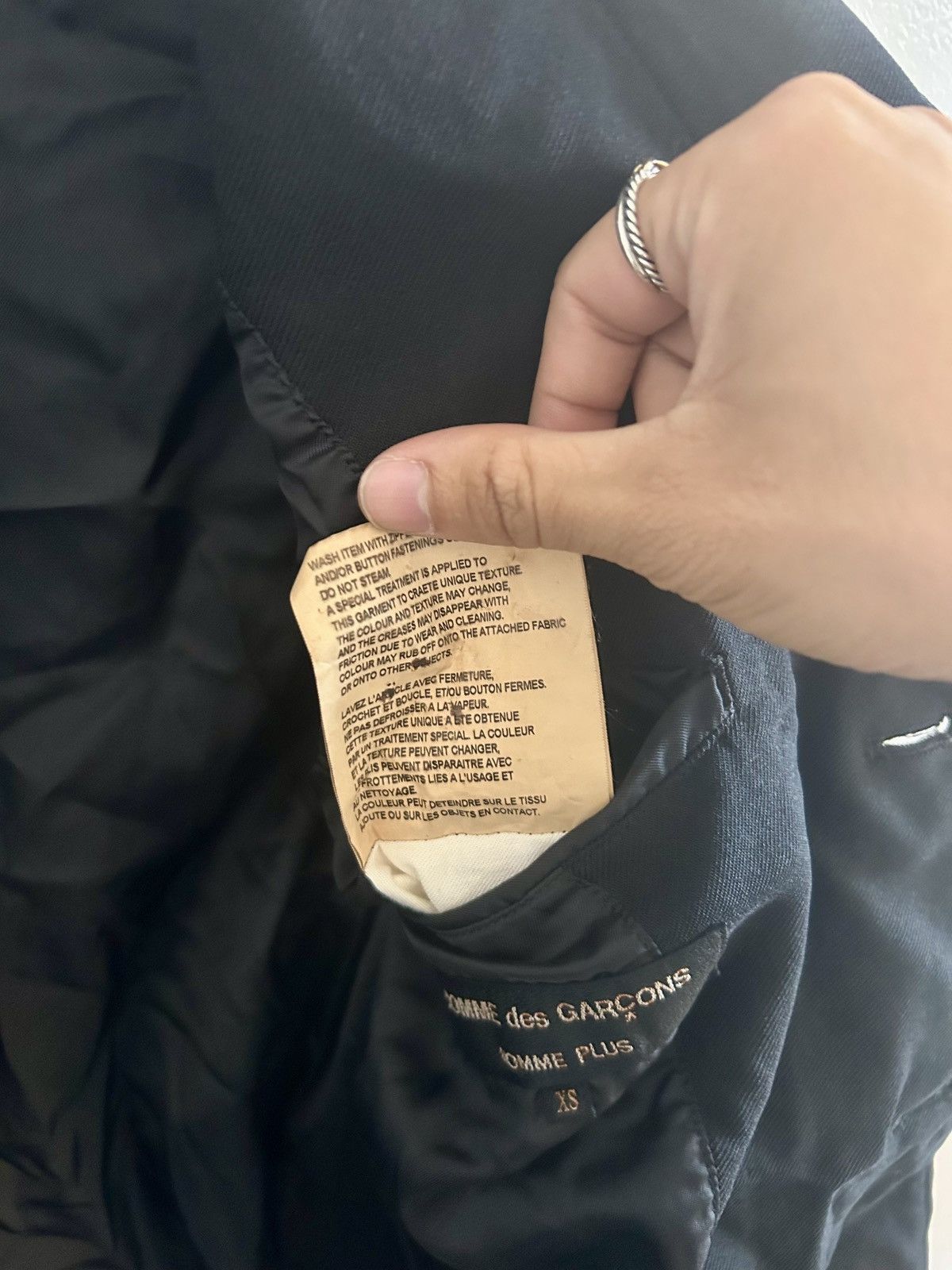 Comme des Garcons Homme Plus Comme des Garçons HOMME PLUS Zipper Blazer Jacket Size US XS / EU 42 / 0 - 7 Thumbnail