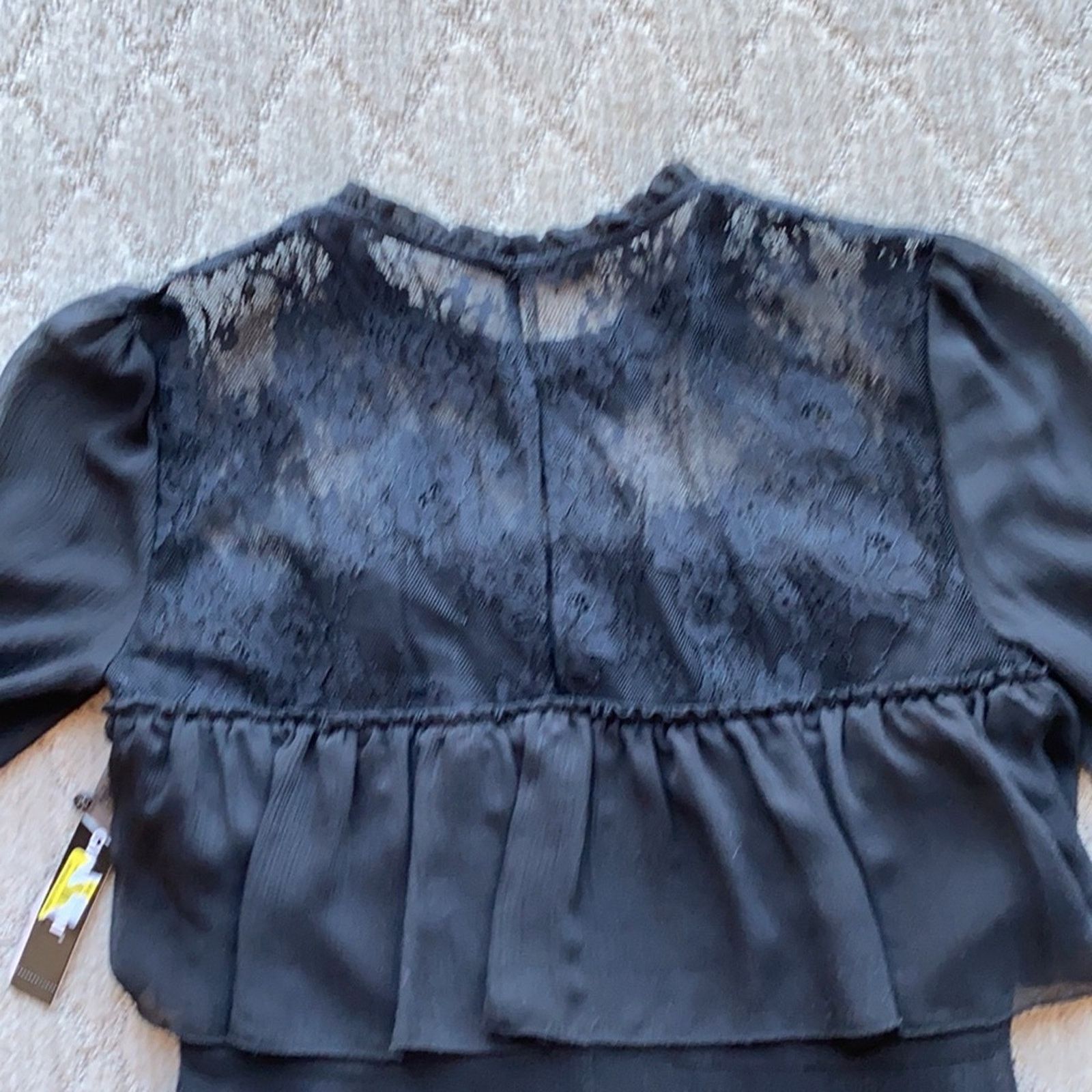 Other Gianni Bini LBD Mia lace tiered Christmas New Year size 4 Size S / US 4 / IT 40 - 7 Thumbnail