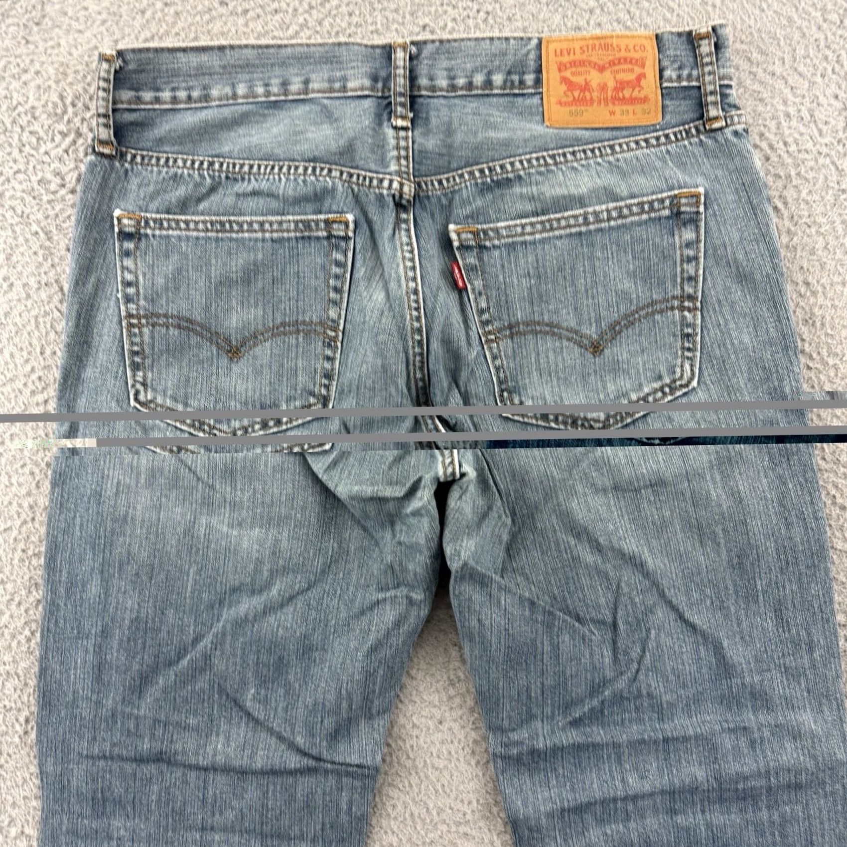 Levi's VINTAGE Levi’s 559 Jeans Mens 33x30 Gray Loose Straight Bootcut Baggy Outdoor Cargo Pocket 501 Levi's 500 Series Mens Jeans Size US 33 - 6 Thumbnail