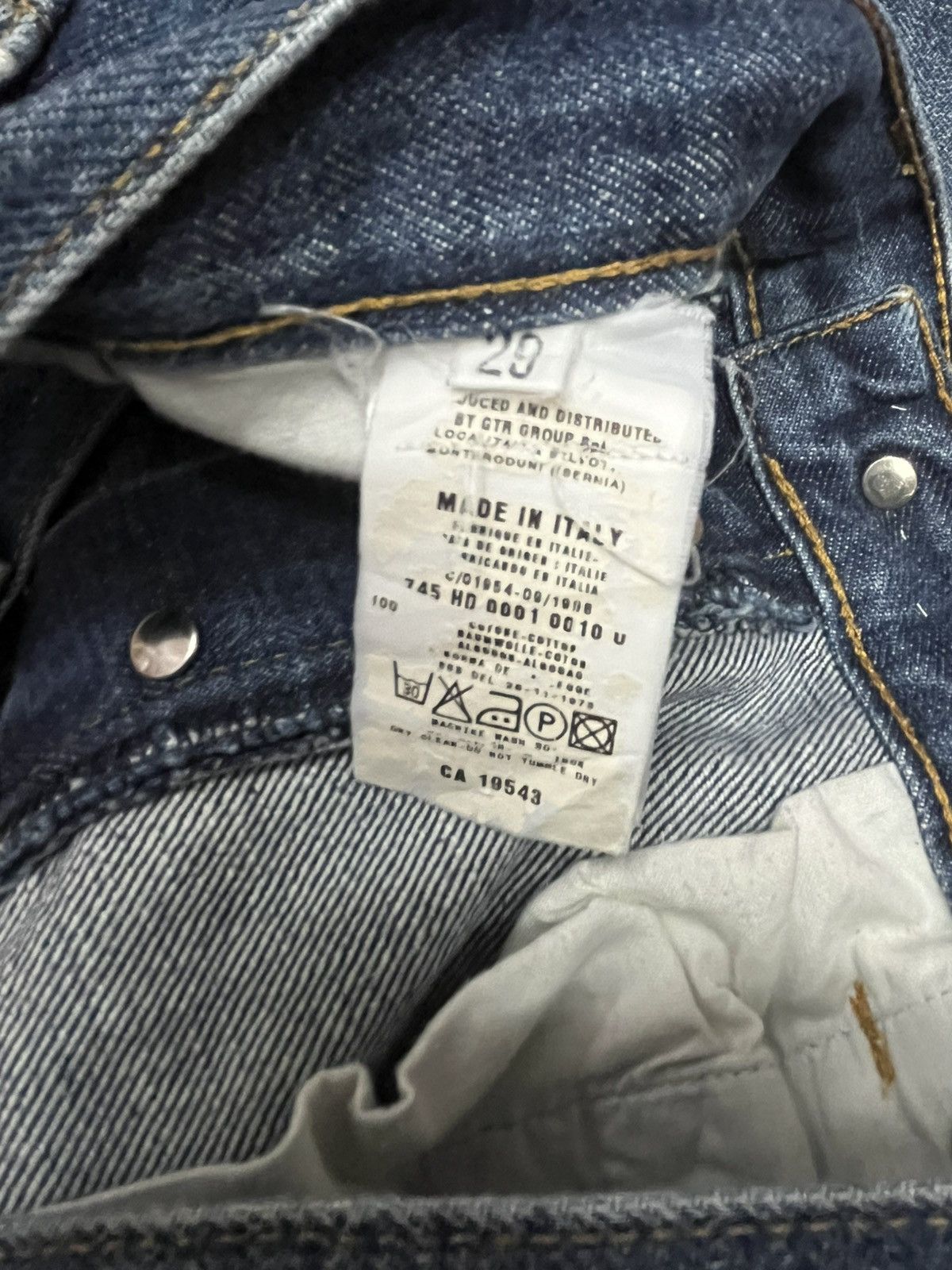 Helmut Lang VINTAGE HELMUT LANG DENIM PANTS Size US 29 - 11 Thumbnail