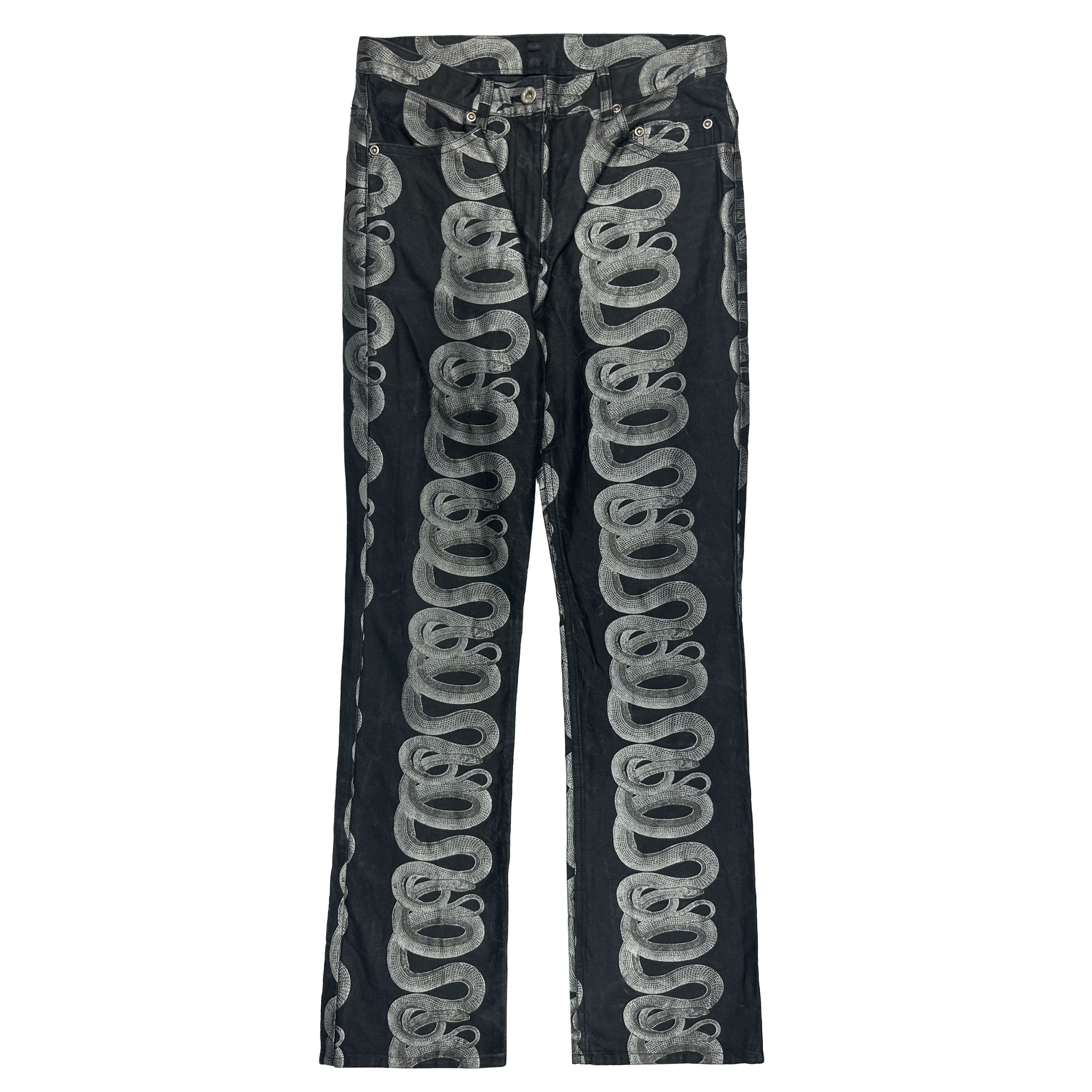 Hysteric Glamour 90's Snake Denim Size US 29 - 1 Thumbnail