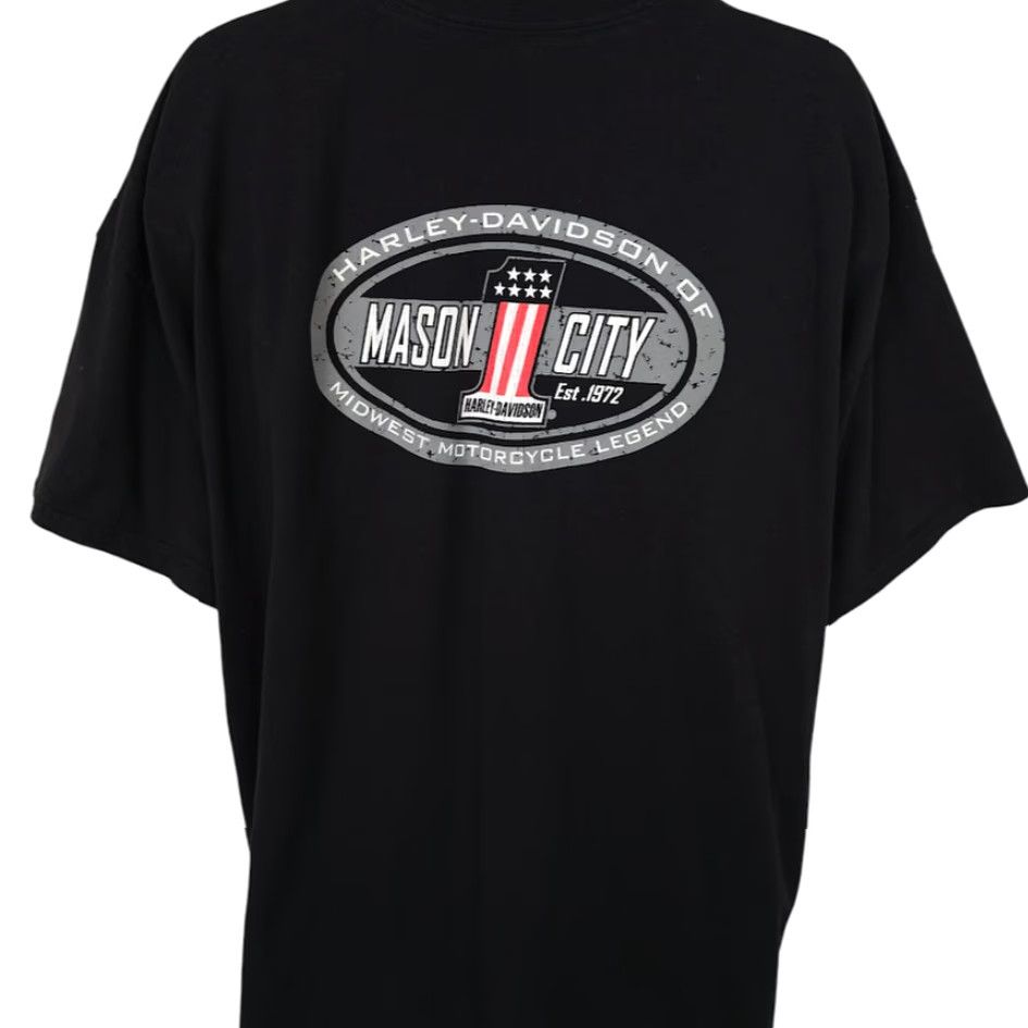 Harley Davidson Harley-Davidson T Shirt Mens 3XL Black Mason City Iowa Midwest Motorcycle Size US XXL / EU 58 / 5 - 4 Thumbnail