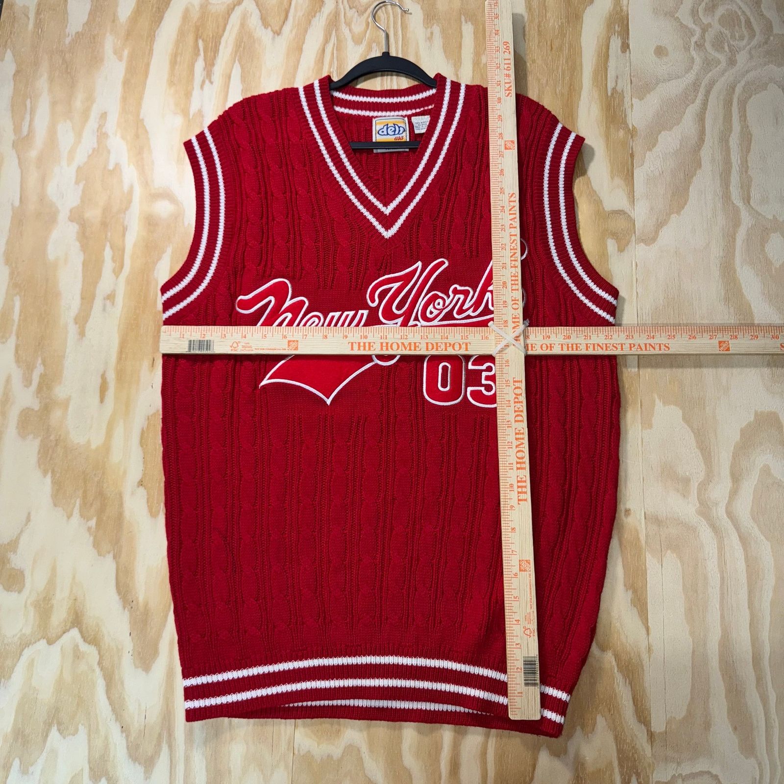 Vintage Vintage Y2K DELF knitted 1990s new york hip hop sweater vest Size US XS / EU 42 / 0 - 4 Thumbnail