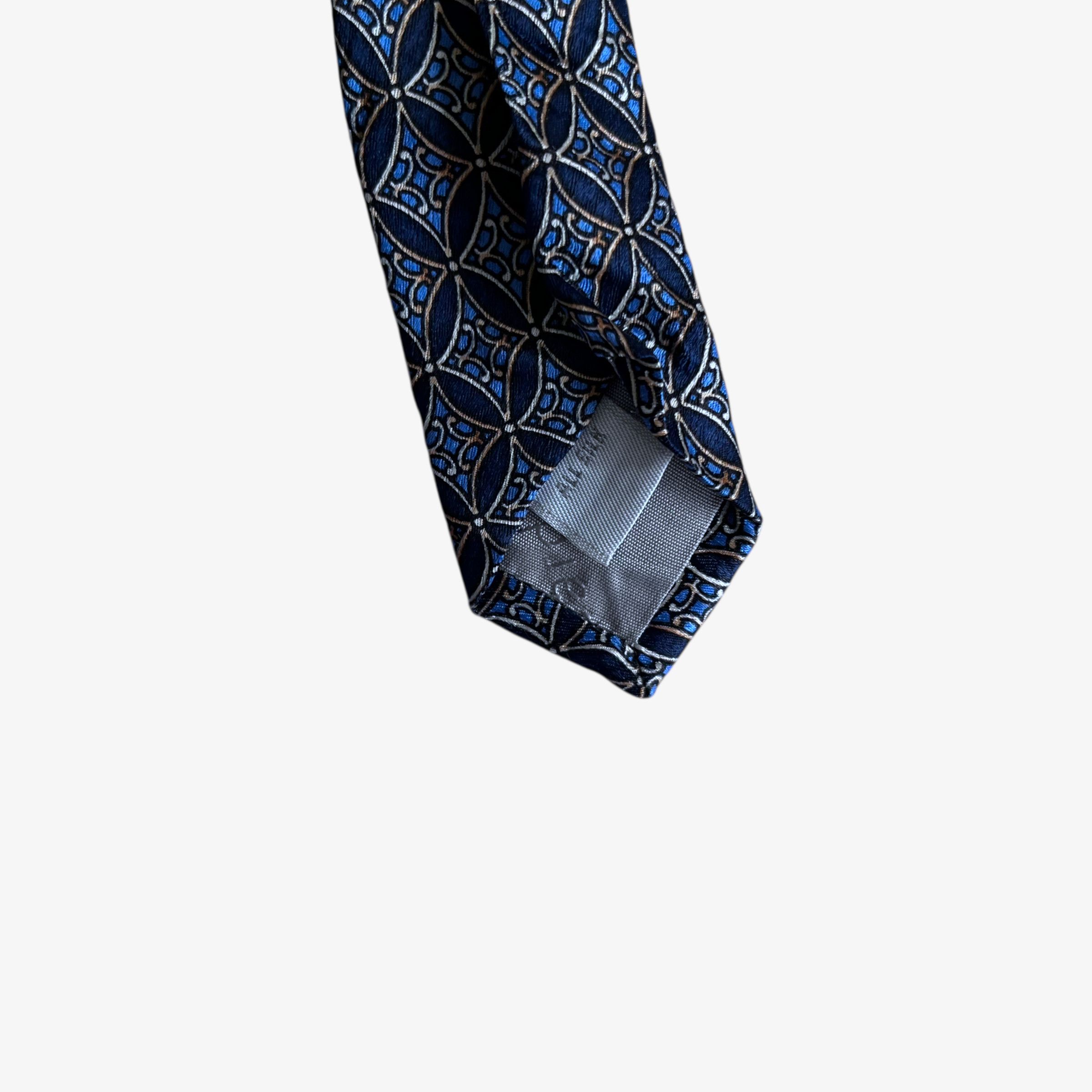 Pierre Cardin Vintage 90s Pierre Cardin Abstract Art Deco Print Silk Tie Size ONE SIZE - 4 Thumbnail