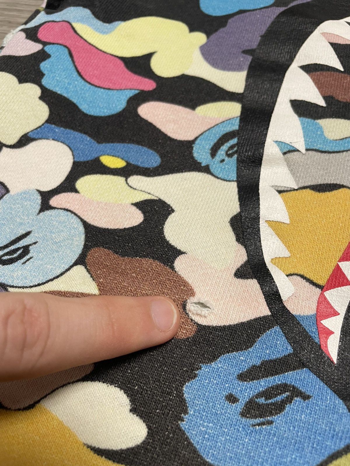 Bape Bape Multi Camo Shark Sweat Shorts SS18 Size US 30 / EU 46 - 7 Thumbnail