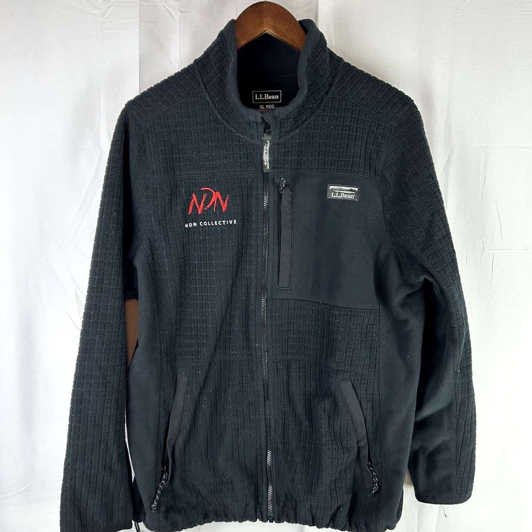 Vintage LL Bean Jacket Womens XL Black Mountain Classic Windproof Fleece Full Zip Jacket Size XL / US 12-14 / IT 48-50 - 2 Thumbnail