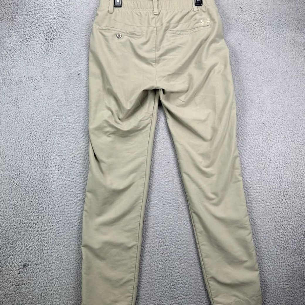 Under Armour Under Armour Hiking Pants Mens Beige Nylon Blend Straight Leg Pocket Logo 32X32 Size US 32 / EU 48 - 2 Thumbnail